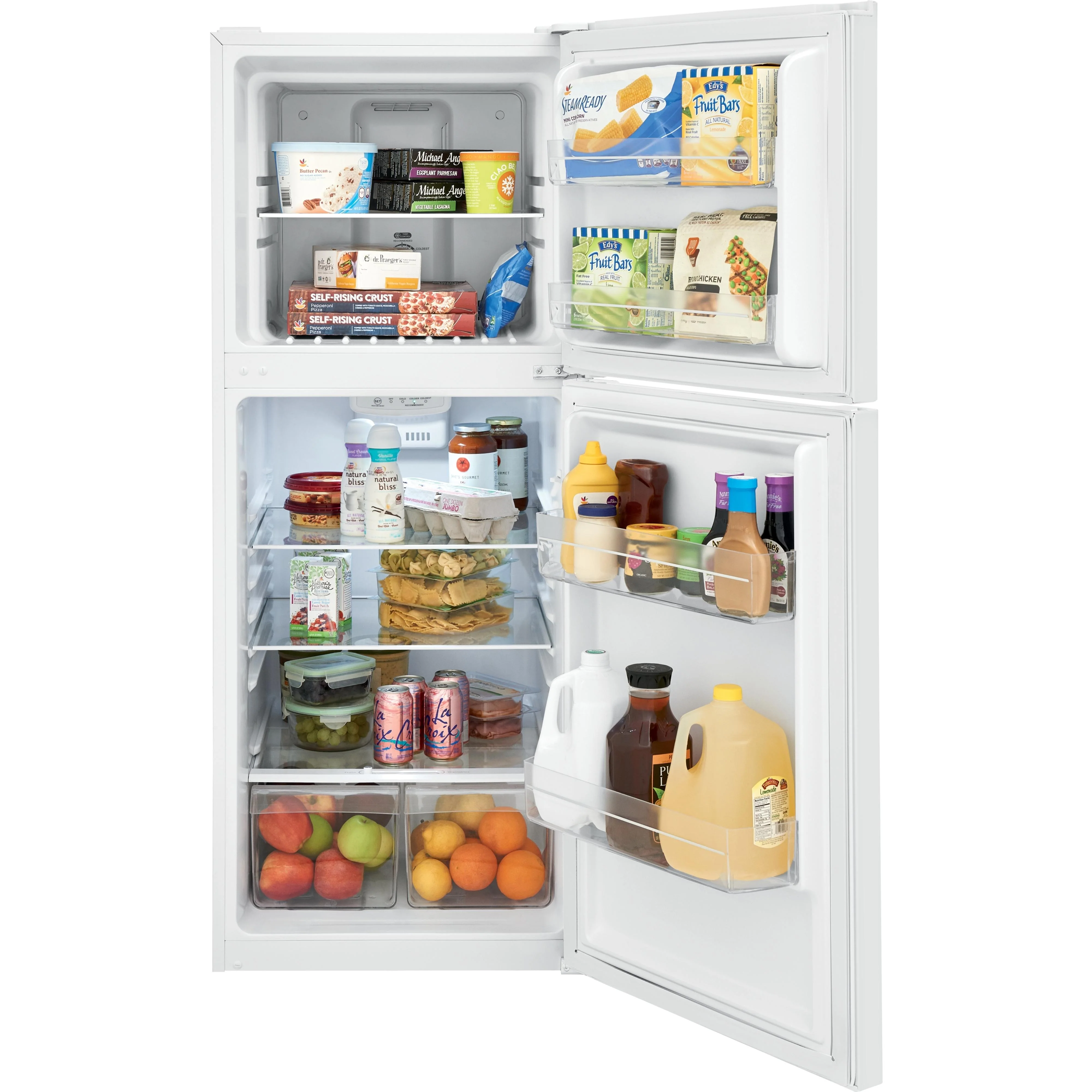Frigidaire 24-inch, 10.1 cu. ft. Top Freezer Refrigerator FFET1022UW - Image 4