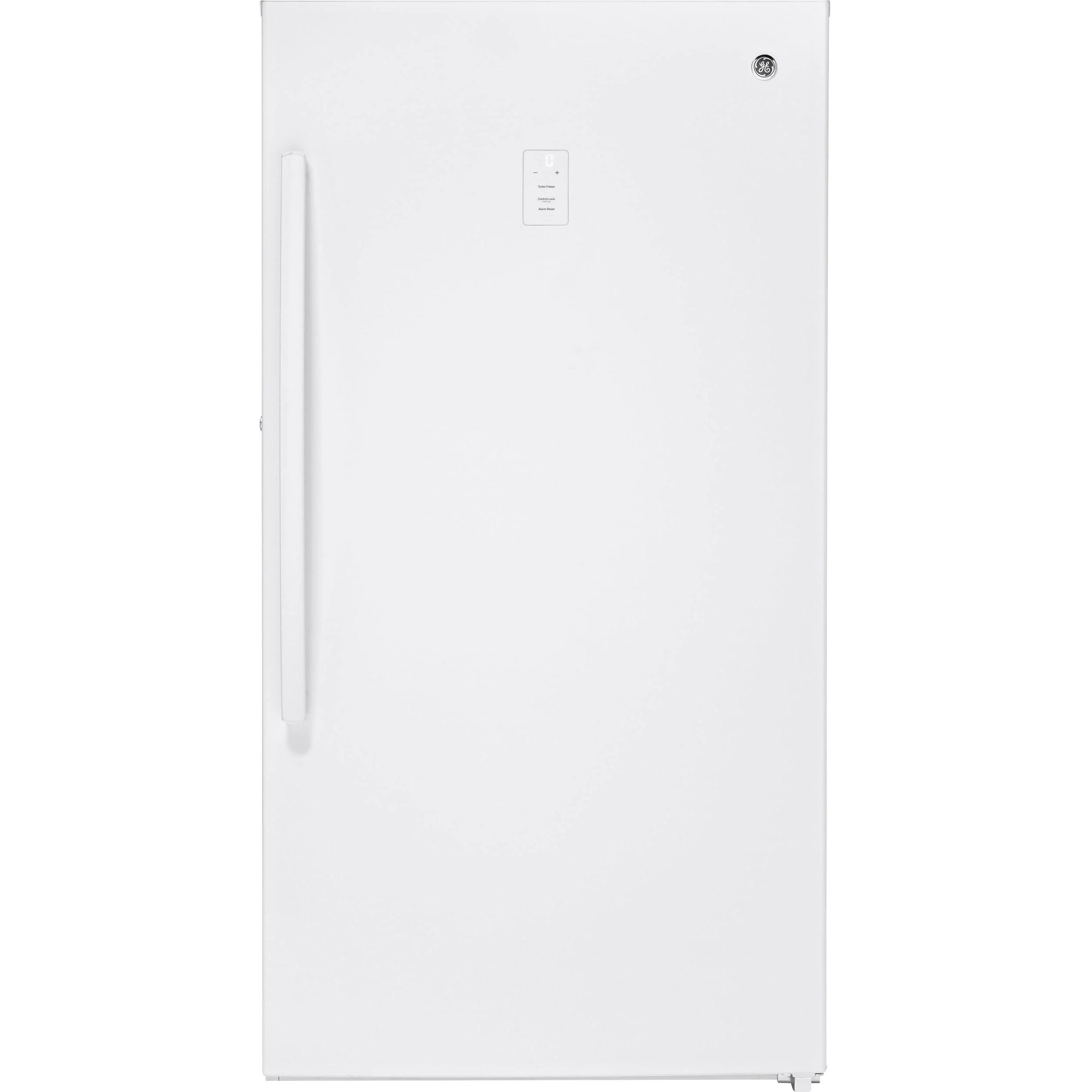 GE 17.3 cu.ft. Upright Freezer with Turbo Freeze FUF17SMRWW
