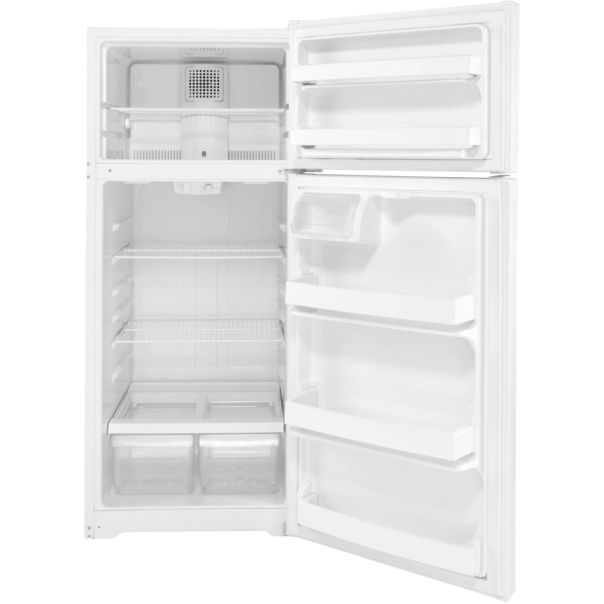GE 28-inch, 17.5 cu. ft. Top-Freezer Refrigerator GTE18DTNRWW - Image 2