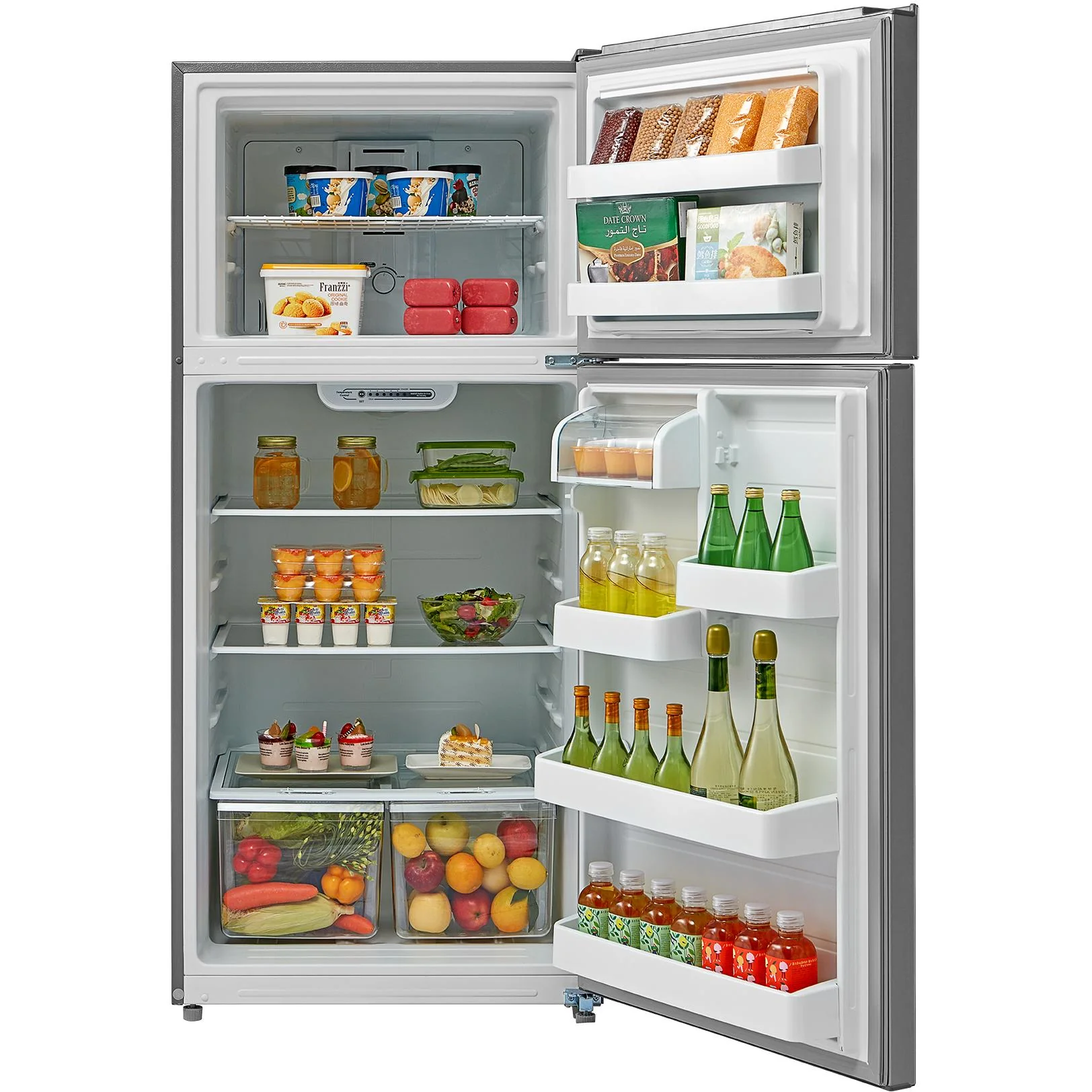 GE 30-inch 18 cu. ft. Top Freezer Refrigerator GTE18FSLKSS - Image 3