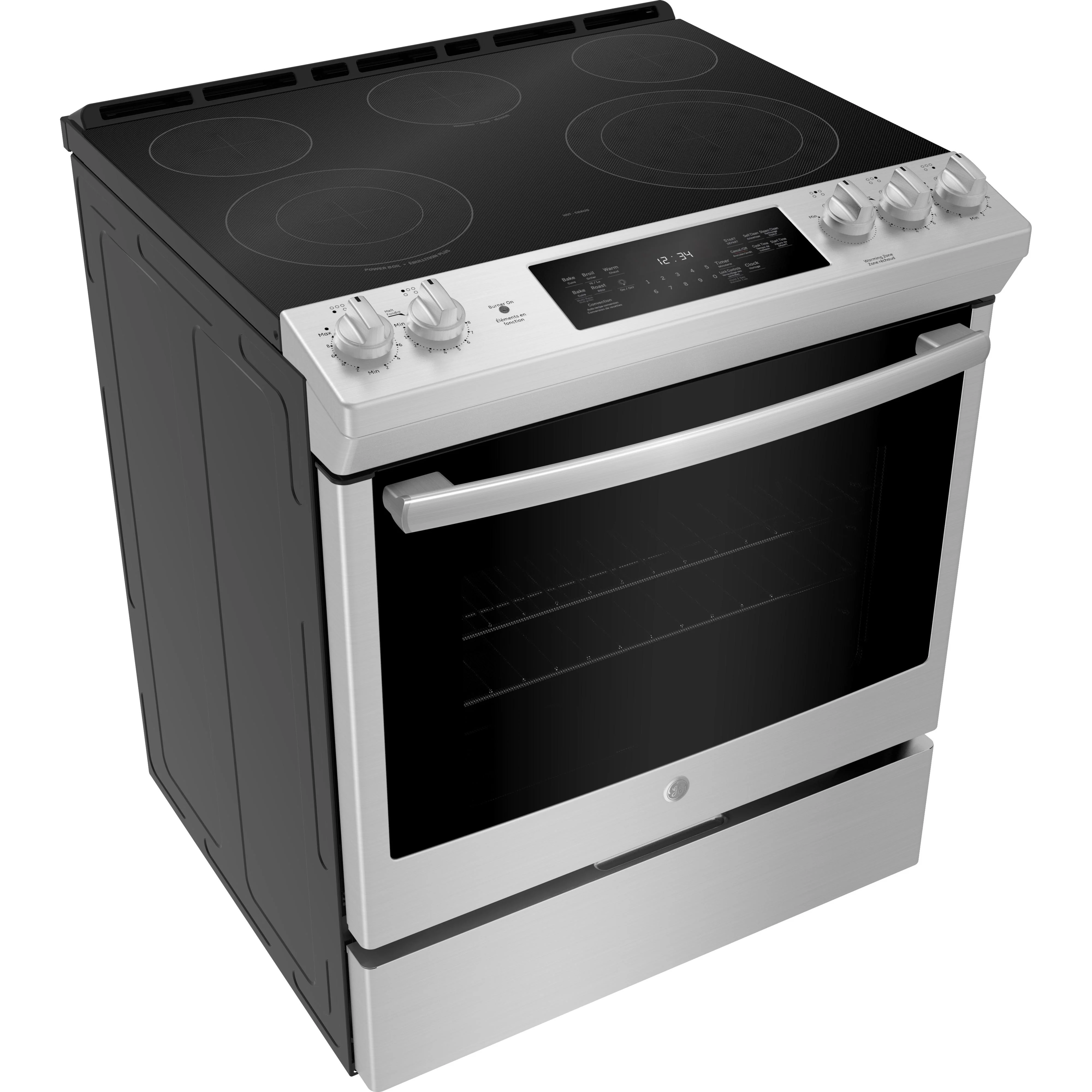 GE 30-inch Slide-in Electric Range with Self-Cleaning Oven JCS840SMSS - Image 3