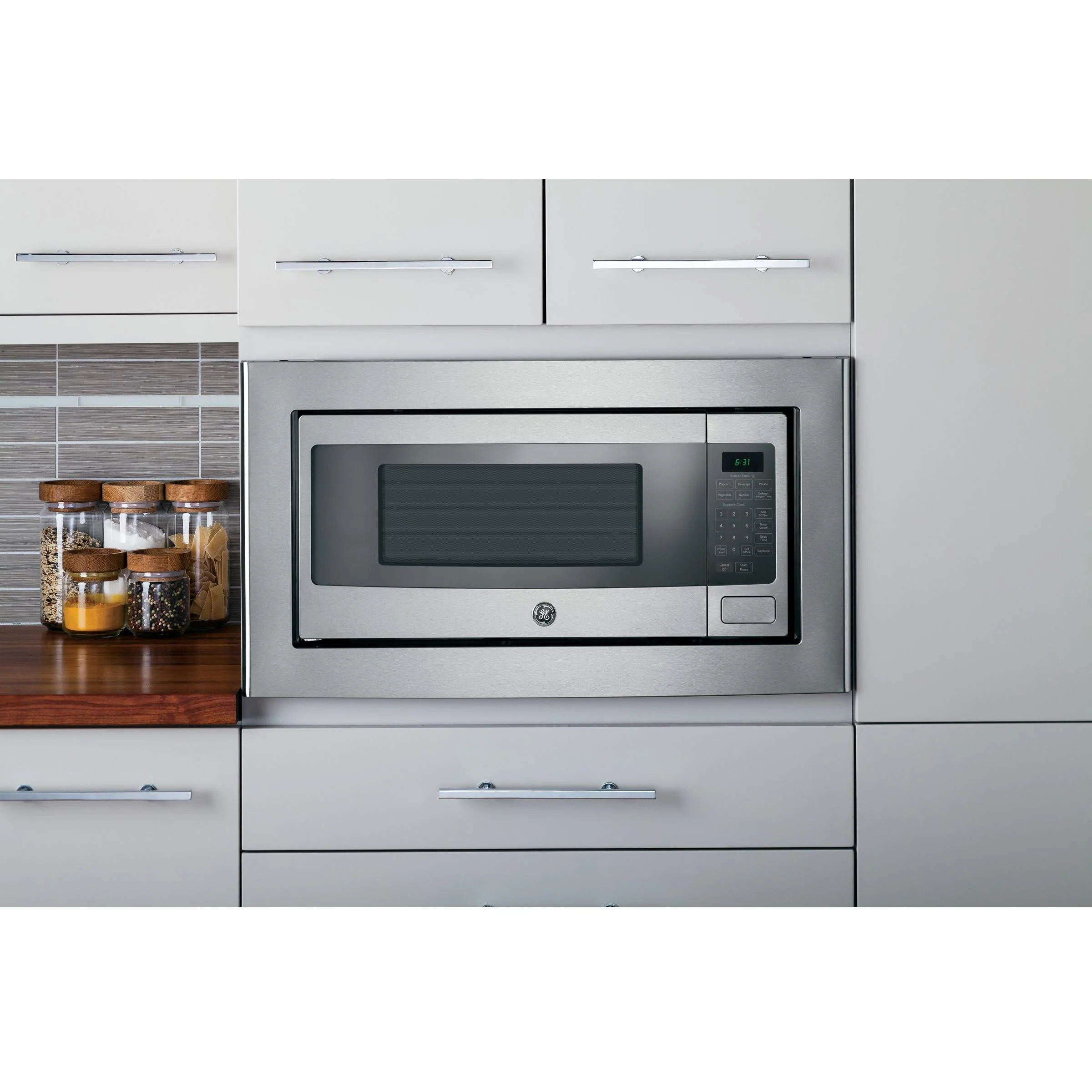 GE Profile 24-inch, 1.1 cu. ft. Countertop Microwave Oven PEM10SFC - Image 6