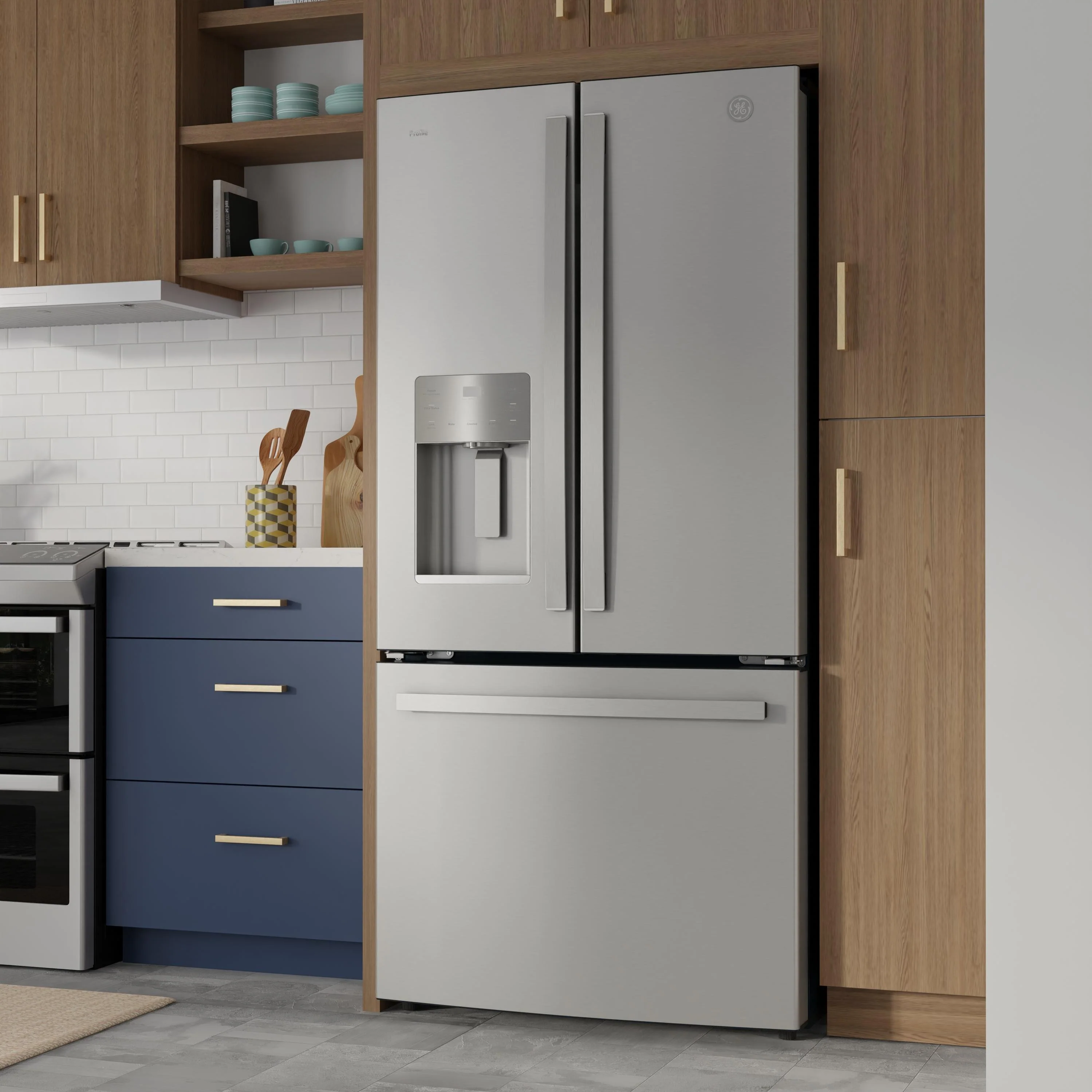 GE Profile 33-inch, 23.8 cu. Ft. French 3-door refrigerator PFE24HYRCFS - Image 13