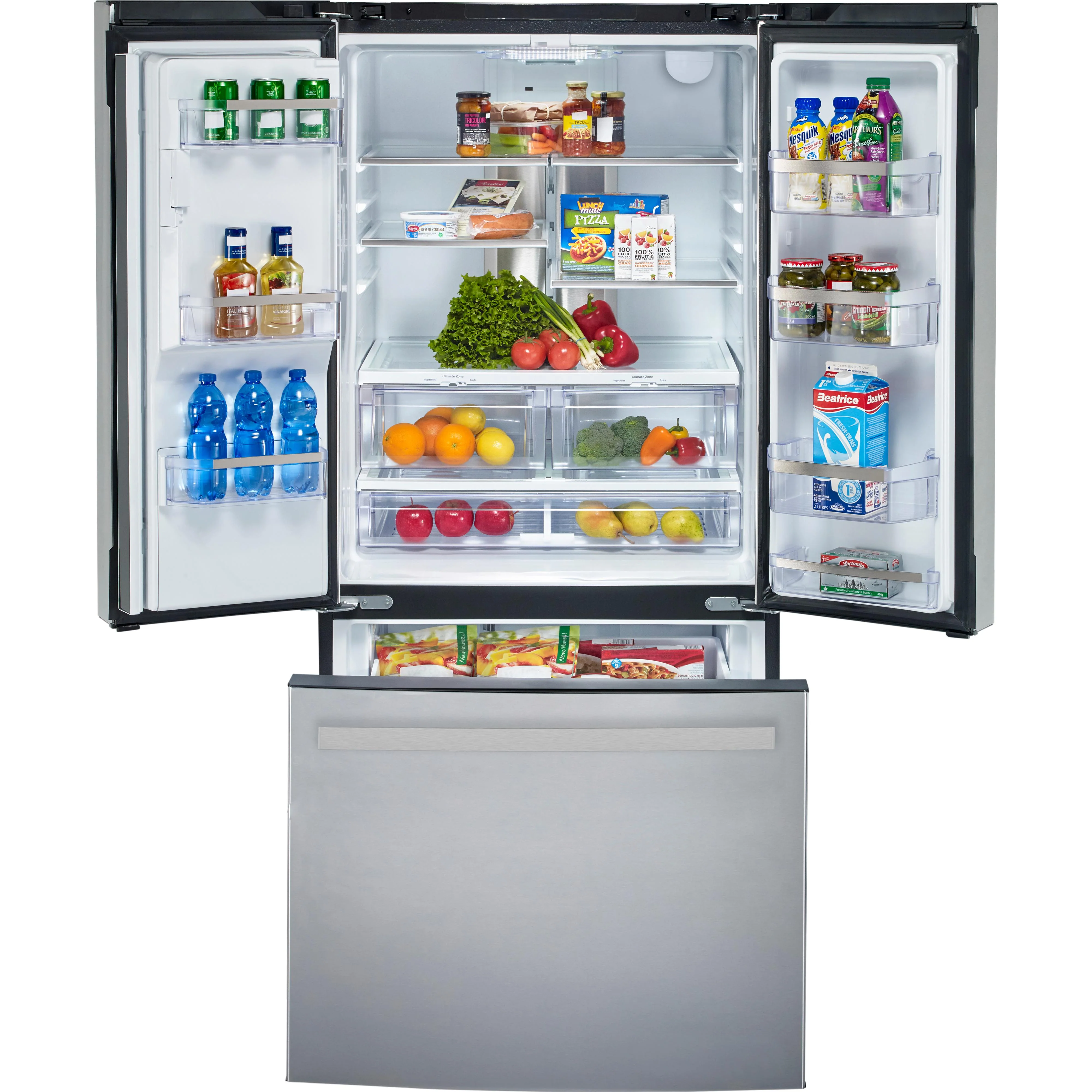 GE Profile 33-inch, 17.5 cu.ft. French-Door Refrigerator with FrostGuard™ Technology PYE18HYRCFS - Image 2