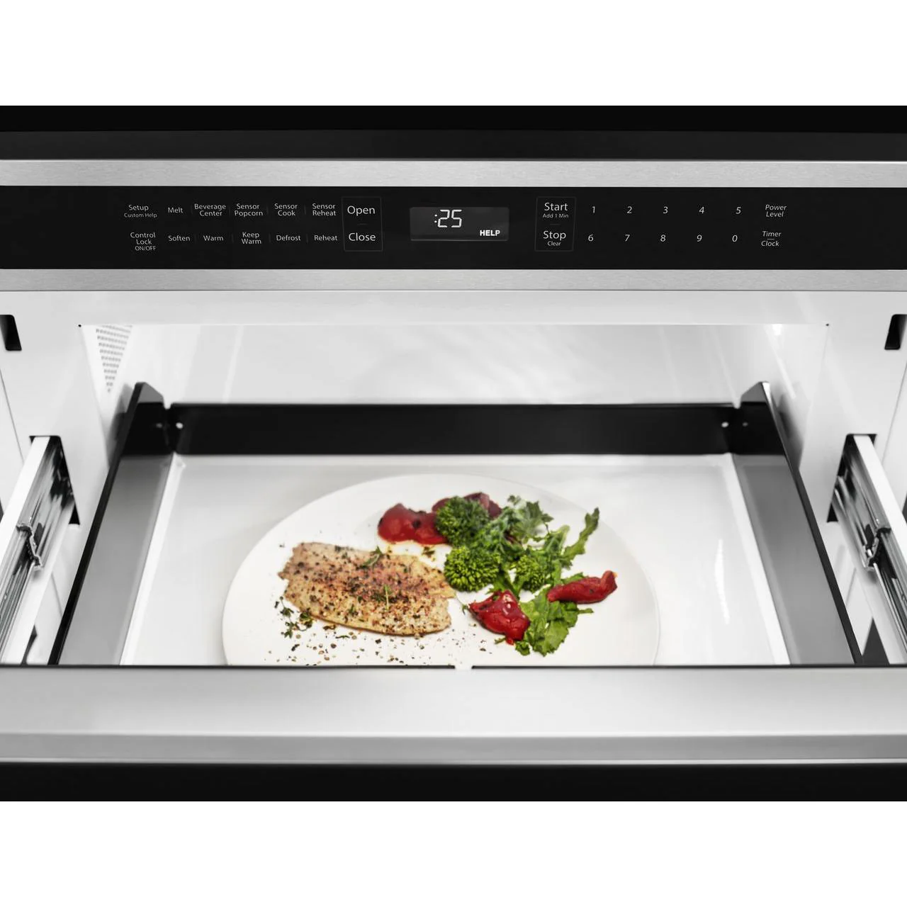 KitchenAid 24-inch, 1.2 cu. ft. Under-Counter Microwave Oven Drawer KMBD104GSS - Image 5