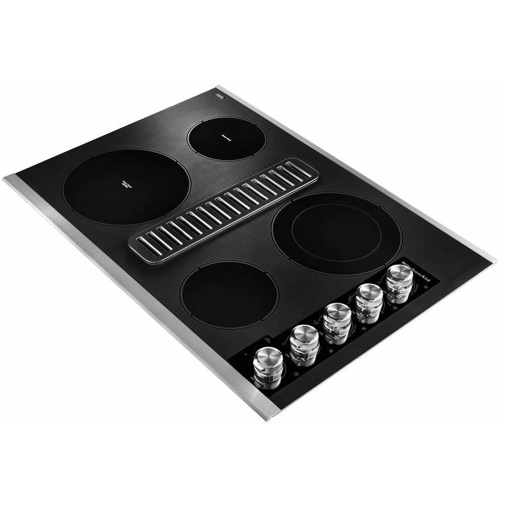KitchenAid 30-inch Built-in Electric Cooktop with Even-Heat™ Element KCED600GSS - Image 2