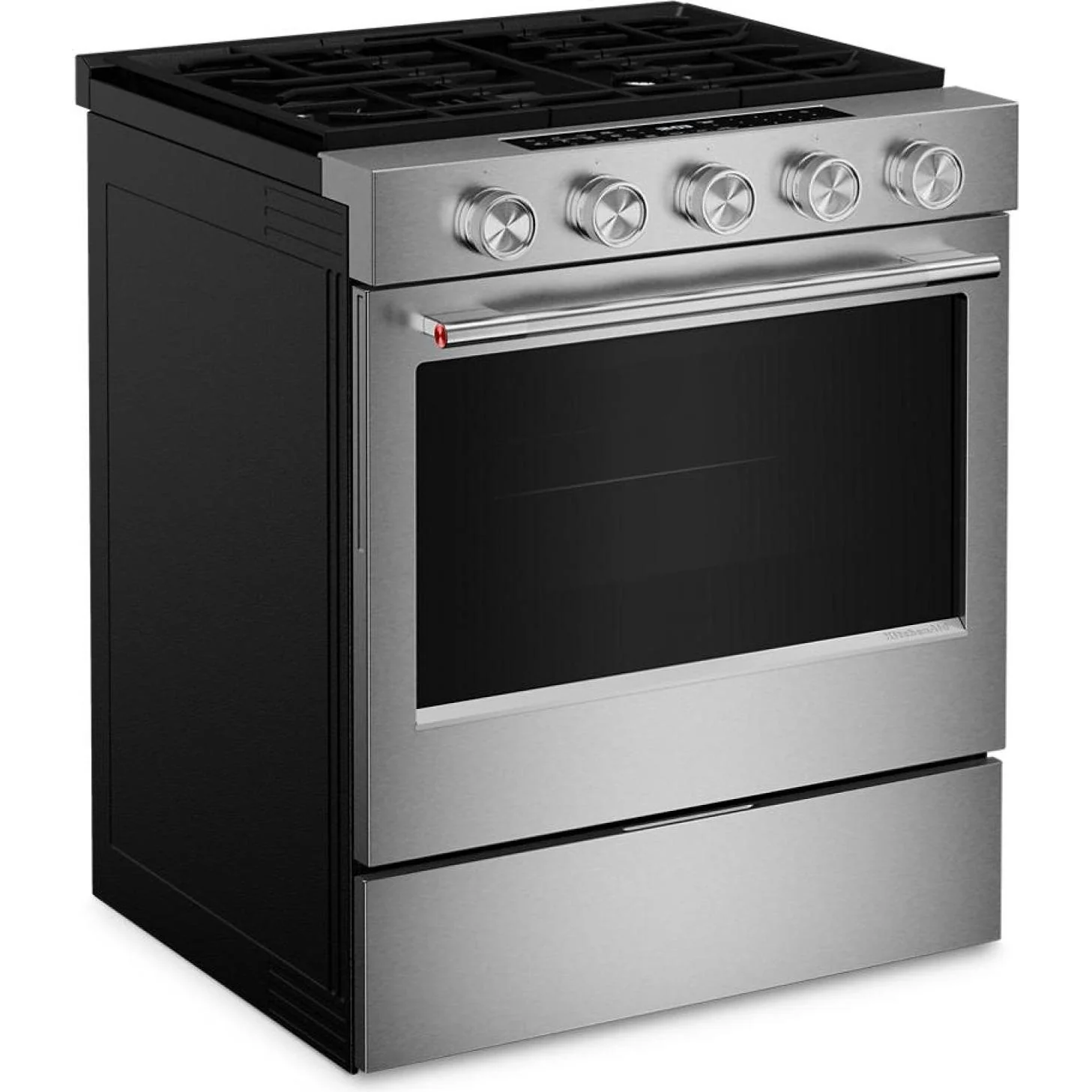 KitchenAid 30-inch Smart Slide-in Gas Range with Convection Cooking Modes KSGS330SPS - Image 10
