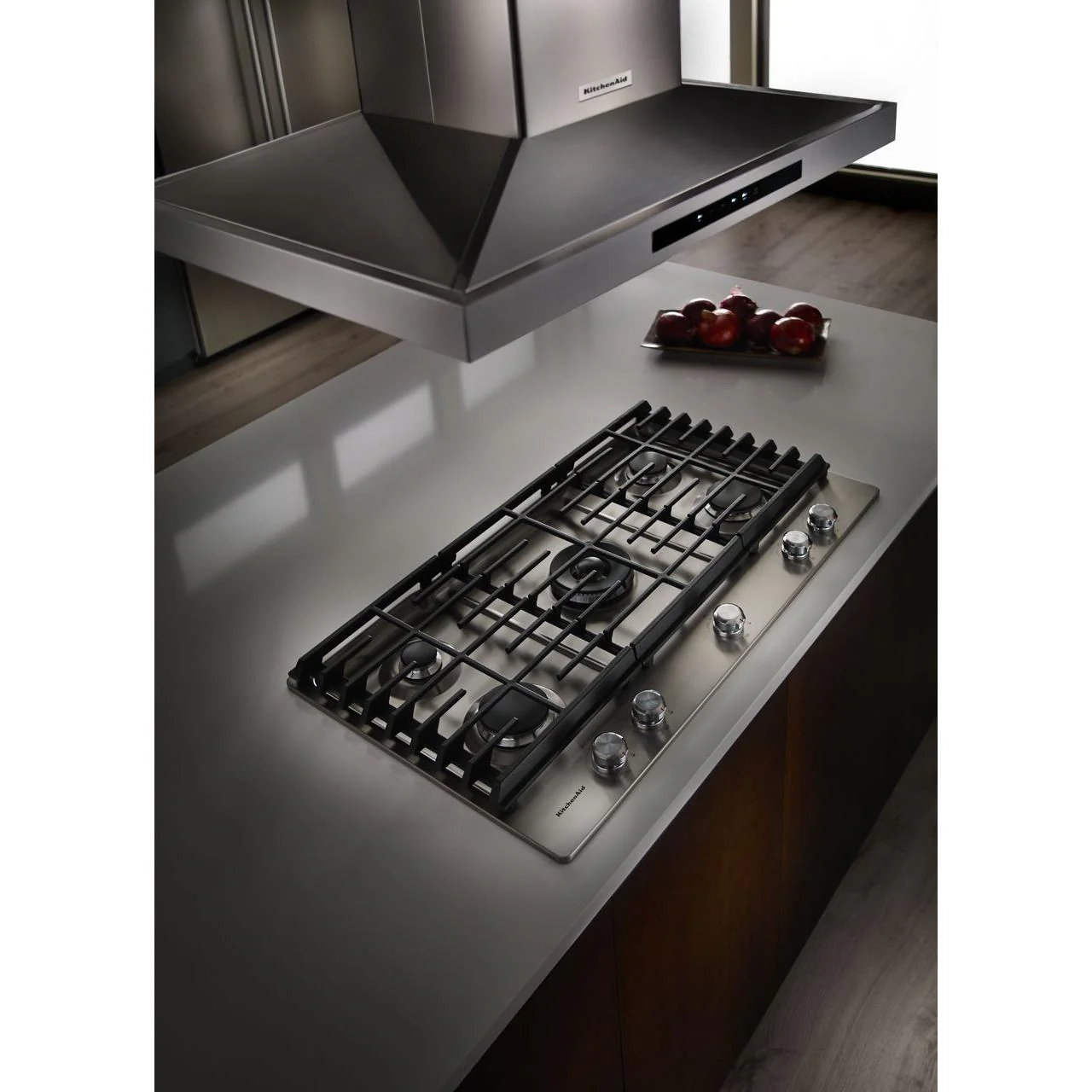 KitchenAid 36-inch Built-in Gas Cooktop with Even-Heat™ Burner KCGS556ESS - Image 10