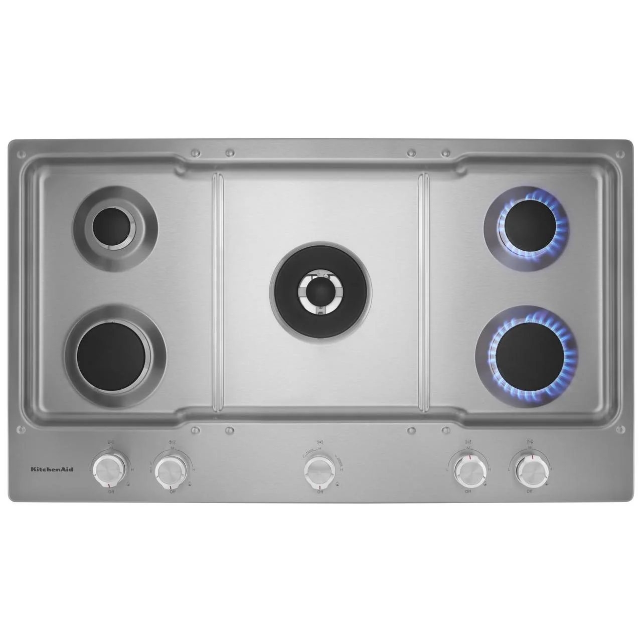 KitchenAid 36-inch Built-in Gas Cooktop with Even-Heat™ Burner KCGS556ESS - Image 14