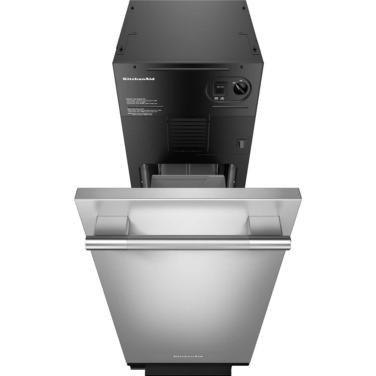 KitchenAid Built-in Trash Compactor with Built-In Odor Management System KTTP515TSS - Image 2