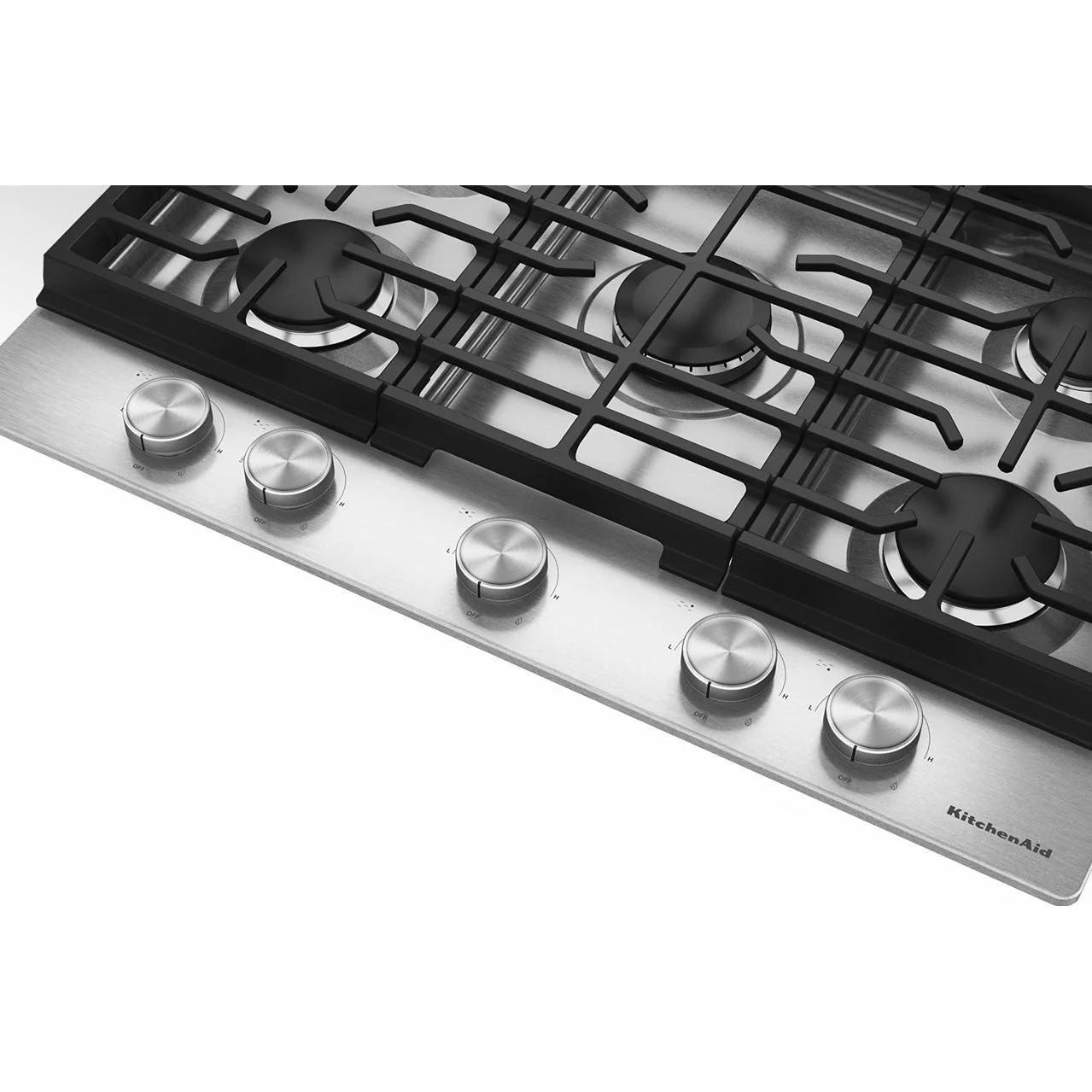 KitchenAid 30-inch Built-in Gas Cooktop with 5 Burners KCGK330SSS - Image 3