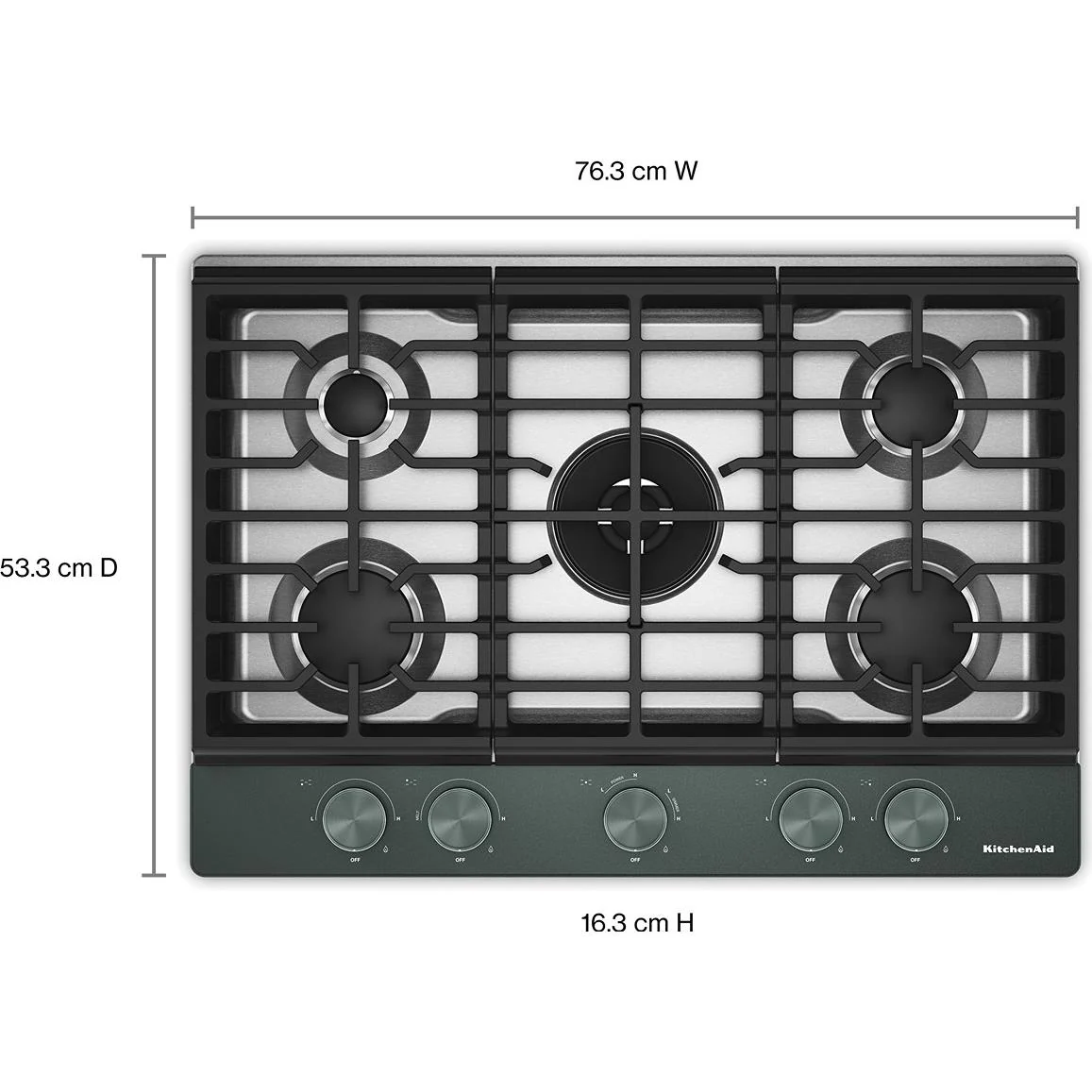 KitchenAid 30-inch Built-in Gas Cooktop with 5 Burners KCGK730SJP - Image 4