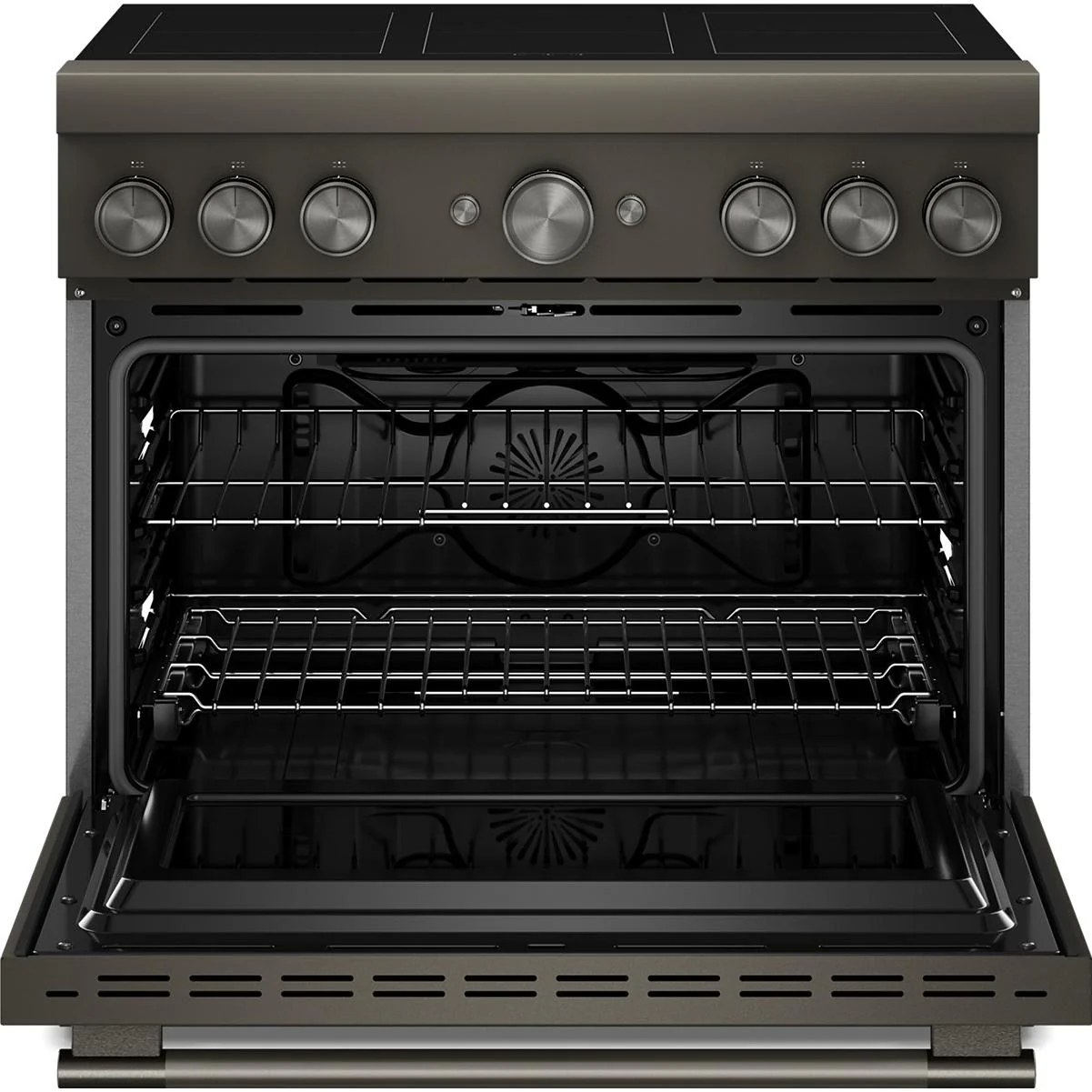 KitchenAid 36-inch Freestanding Induction Range with 6 Elements KFIS936SBE - Image 2