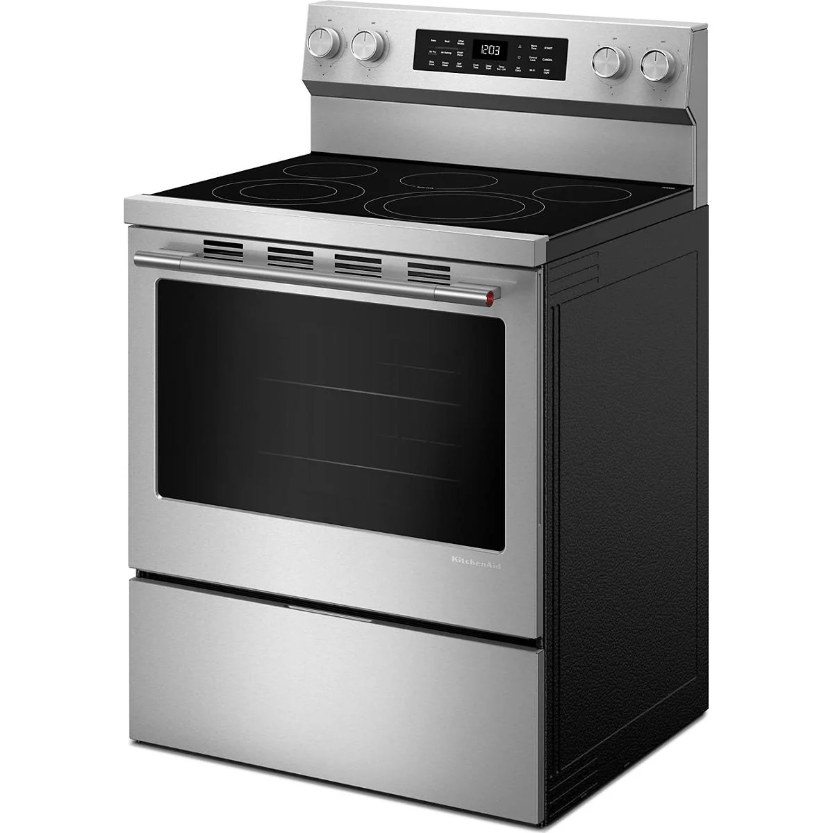KitchenAid 30-inch Freestanding Electric Range with Convection Technology YKFES330TPS - Image 2