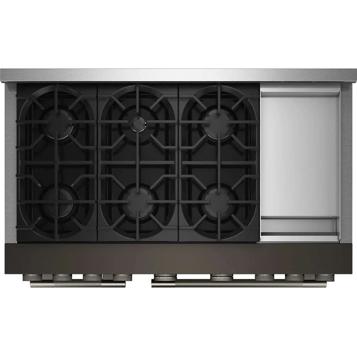 KitchenAid 48-inch Freestanding Gas Range with 6 Burners and Griddle KFGD948SBE - Image 3