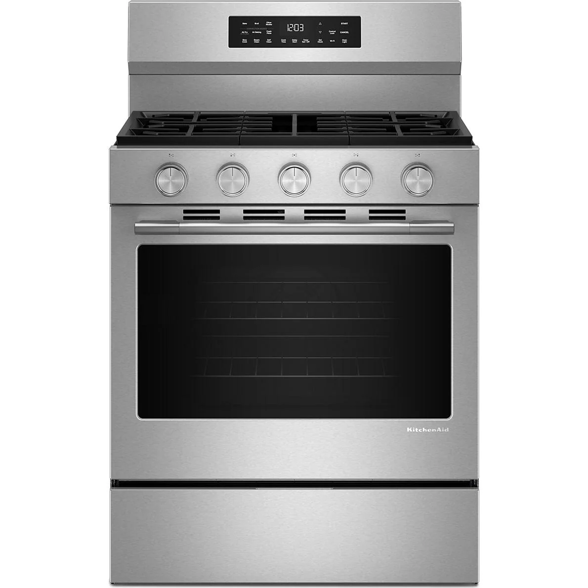 KitchenAid 30-inch Freestanding Gas Range with Convection Technology KFGS330TPS