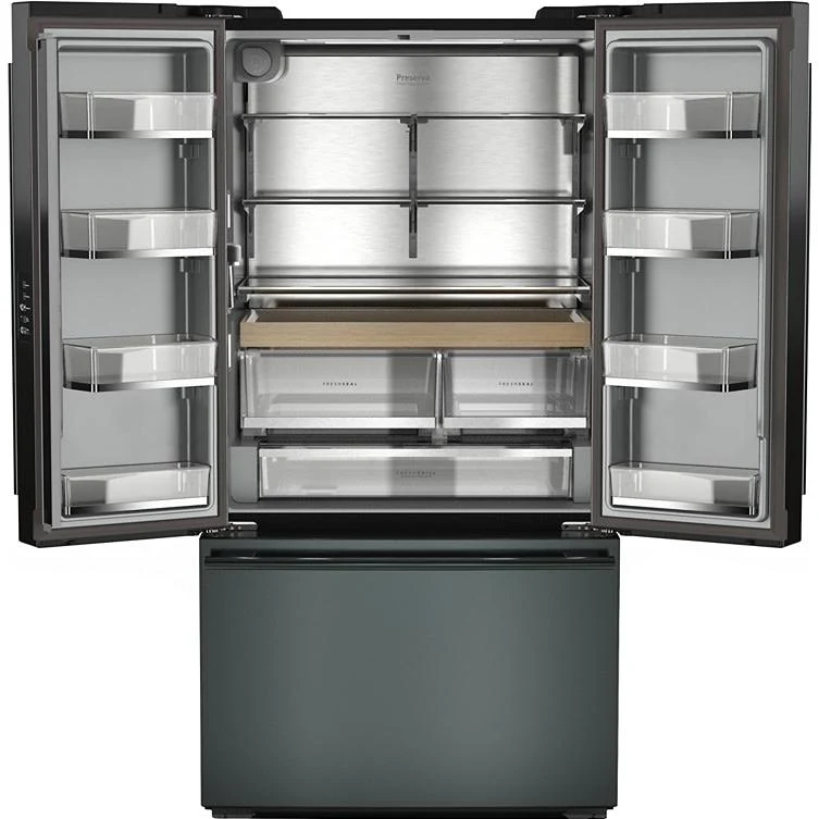 KitchenAid 36-inch, 24 cu. ft. Counter-Dept French 3-Door Refrigerator with Internal Water Dispenser and Ice Maker KRFC236SJP - Image 2