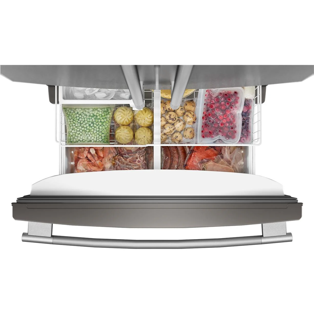 KitchenAid 36-inch, 25 cu. ft. French 3-Door Refrigerator KRFF136SPS - Image 4