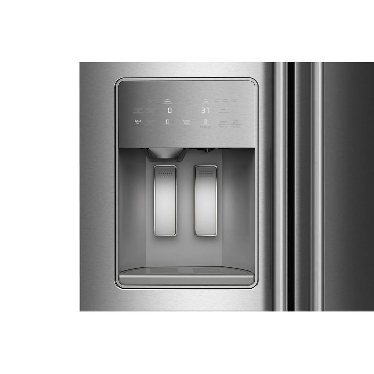 KitchenAid 36-inch, 21 cu. ft. Counter-Depth, Side-by-Side Refrigerator with Ice and Water Dispenser KRSC536RPS - Image 5