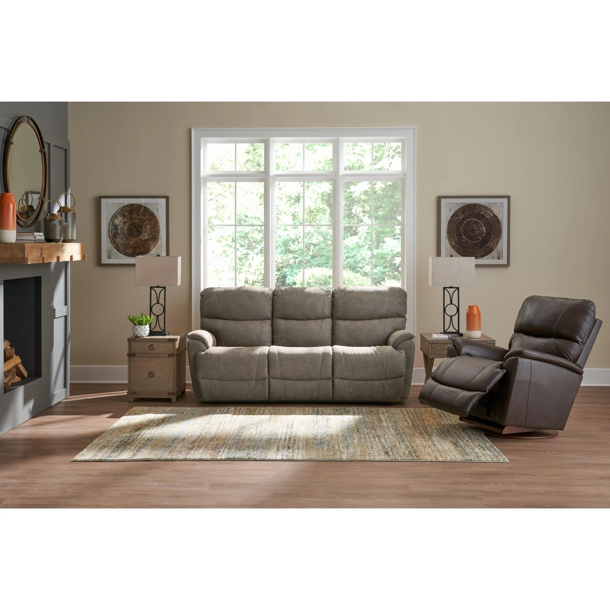 La-Z-Boy Trouper Power Reclining Sofa w/ Headrest - Sable - Image 8
