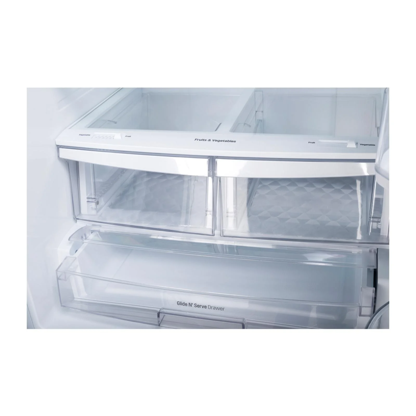 LG 30-inch, 21.8 cu.ft. Freestanding French 3-Door Refrigerator with SmartDiagnosis™ Technology LRFNS2200W - Image 6