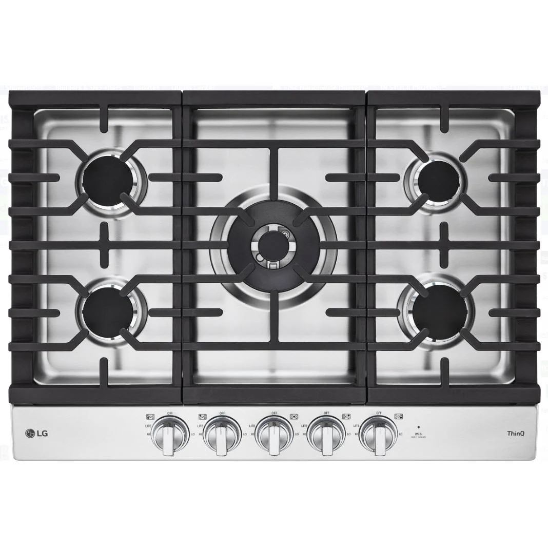 LG 30-inch Built-in Gas Cooktop with ThinQ® Technology CBGJ3027S