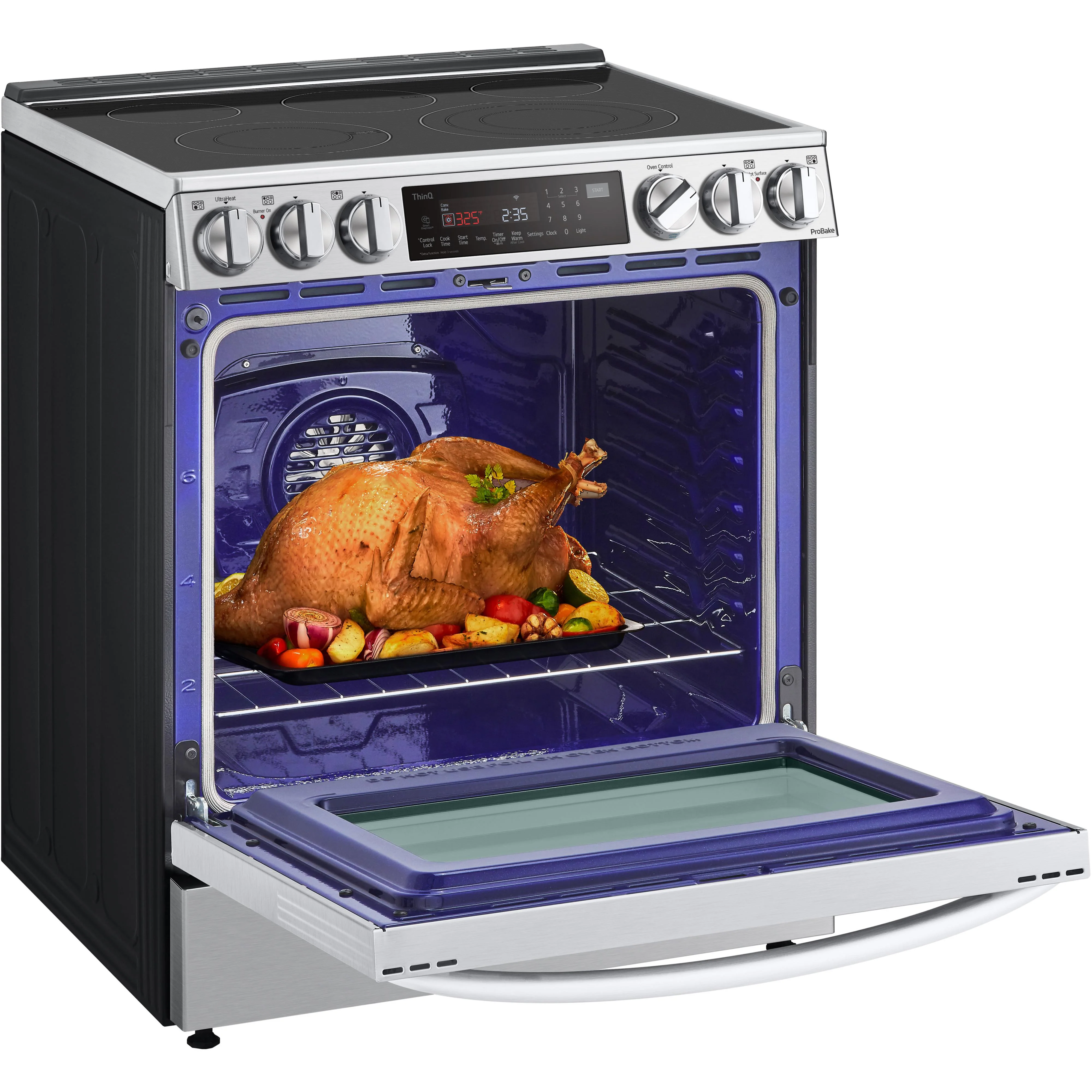 LG 30-inch Slide-In Electric Range with Air Fry LSEL6335F - Image 11