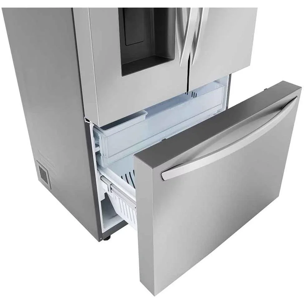 LG 36-inch, 26 cu. ft. Counter-Depth French 3-Door Refrigerator with Dual Ice Makers LRFXC2606S - Image 7
