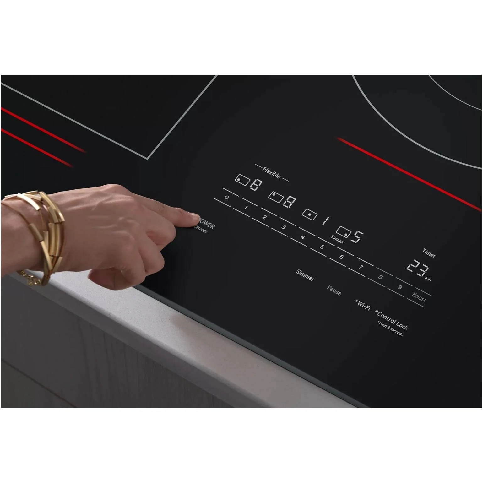 LG 30-inch Built-In Induction Cooktop with UltraHeat™ CBIH3017BE - Image 4