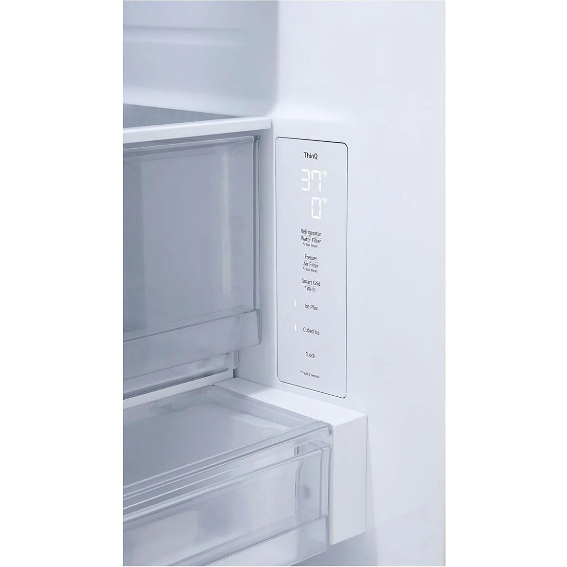 LG 36-inch, 25 cu. ft Counter-Depth French 3-Door Refrigerator with Ice Maker and Water Dispenser LF25Z6211S - Image 7