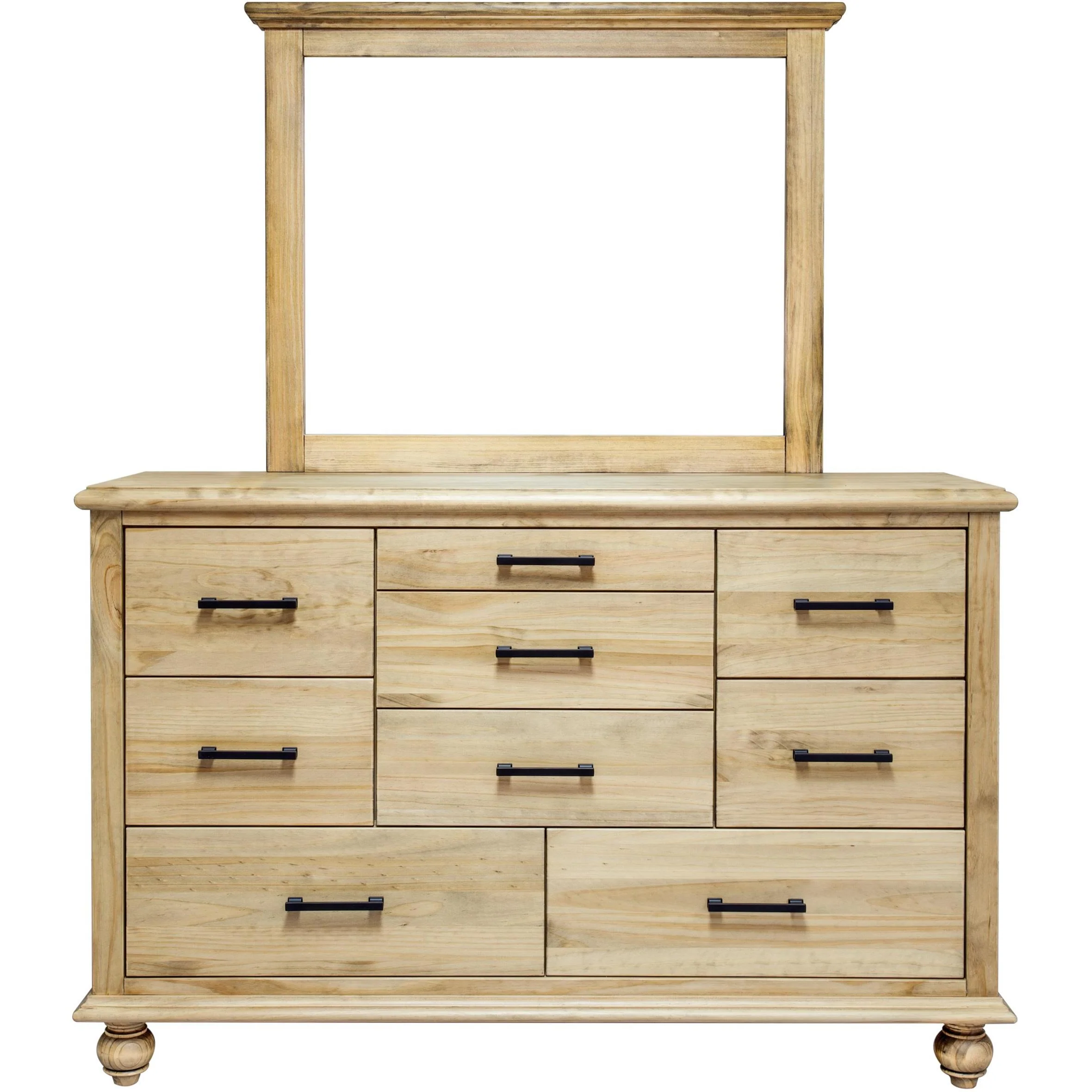 Mako Wood Furniture Victoria 8300 8 pc King Panel Bedroom Set - Image 3