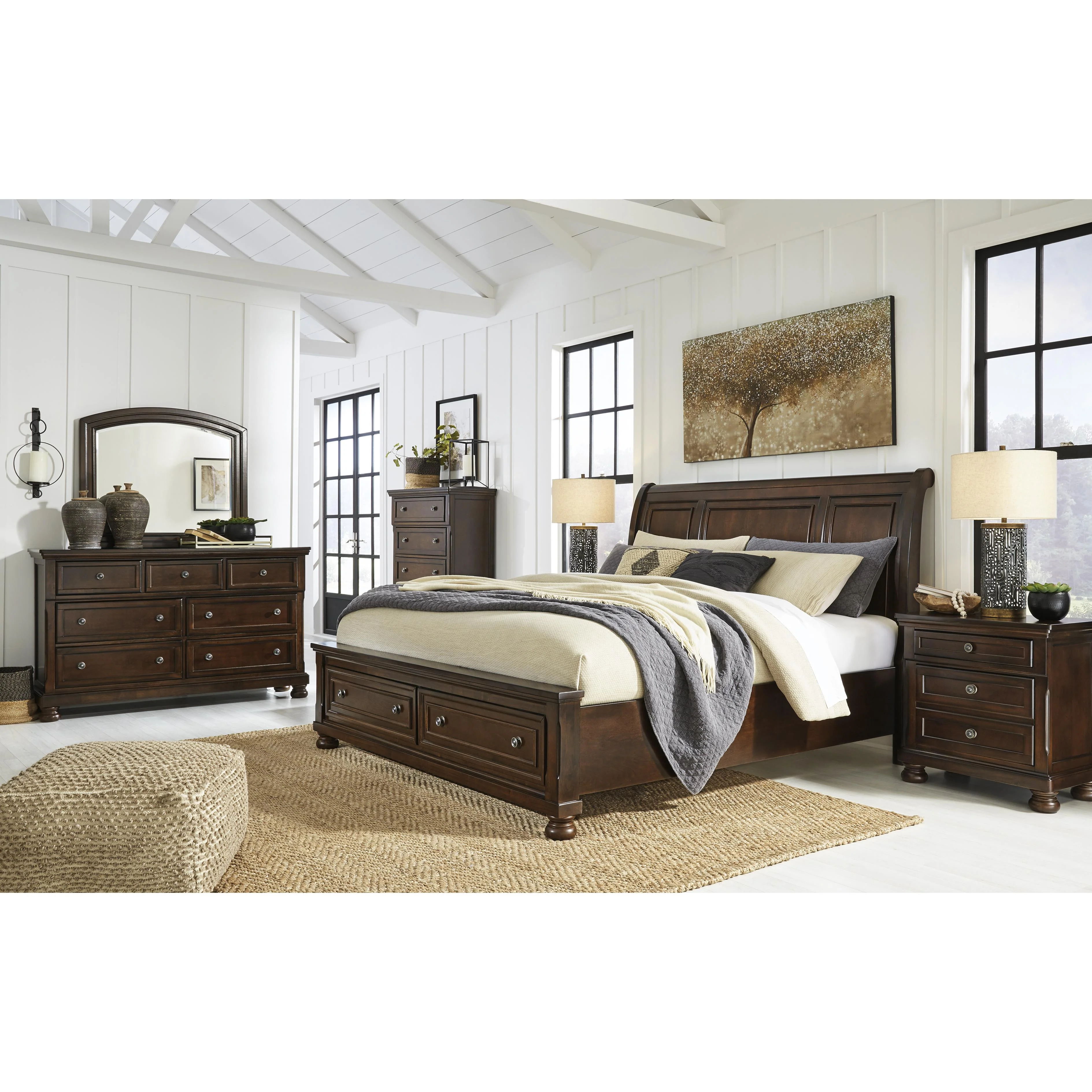 Millennium Porter B697B45 King Sleigh Storage Bed - Image 9