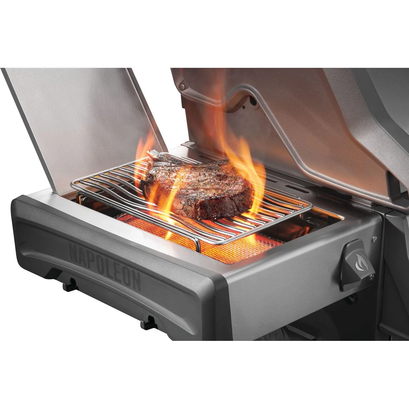 Napoleon Rogue® Pro 625 SIB Gas Grill with Infrared Side Burner - Propane RP625SIBPSS-2 - Image 8