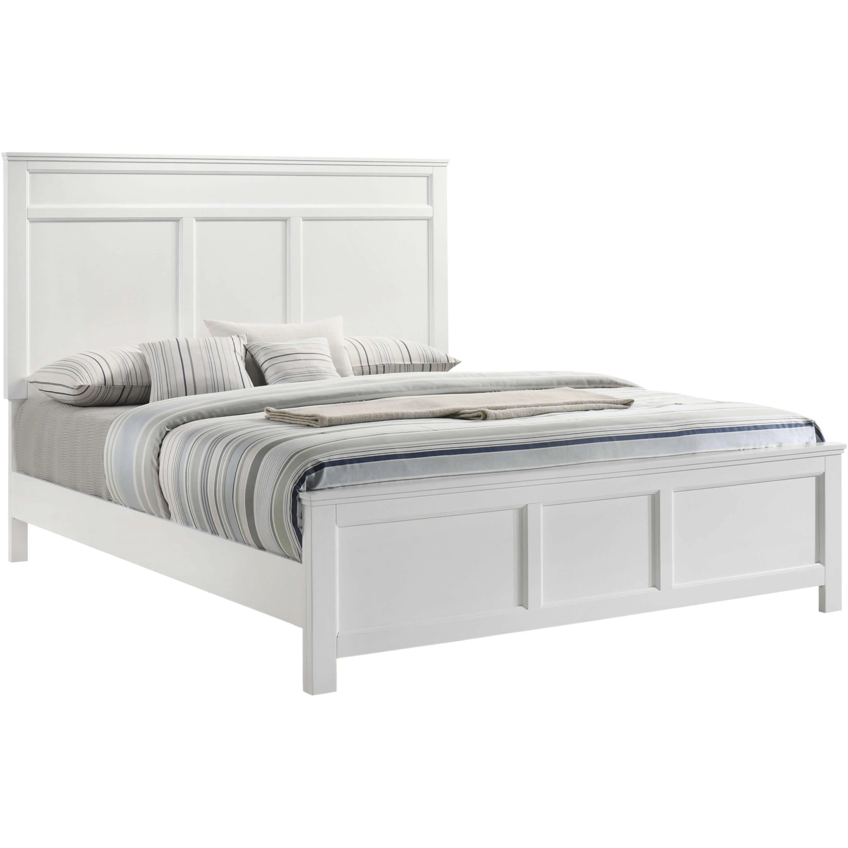 New Classic Furniture Andover B677W 6 pc Queen Panel Bedroom Set - Image 2