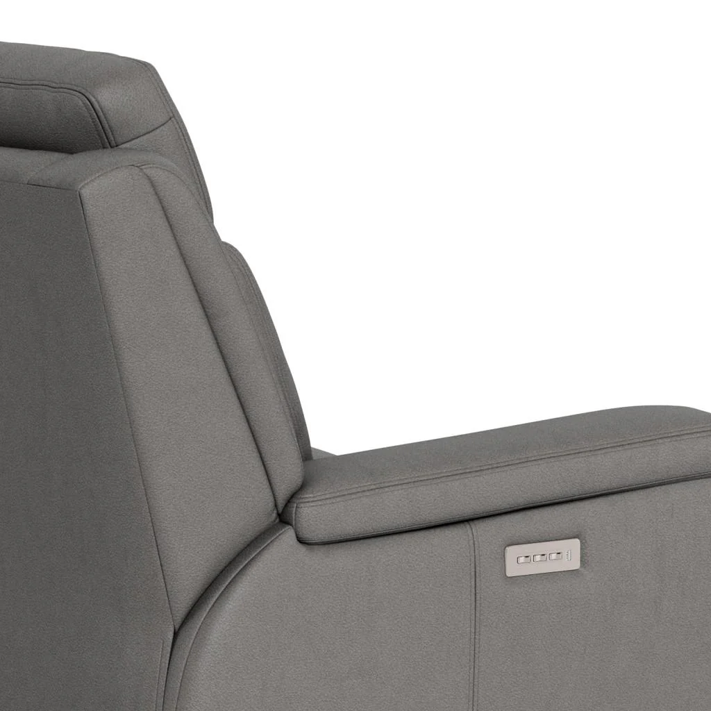 Palliser Asher 41065-L7 Power Reclining Loveseat with Lumbar Support - Bali Rainstorm Match - Image 11
