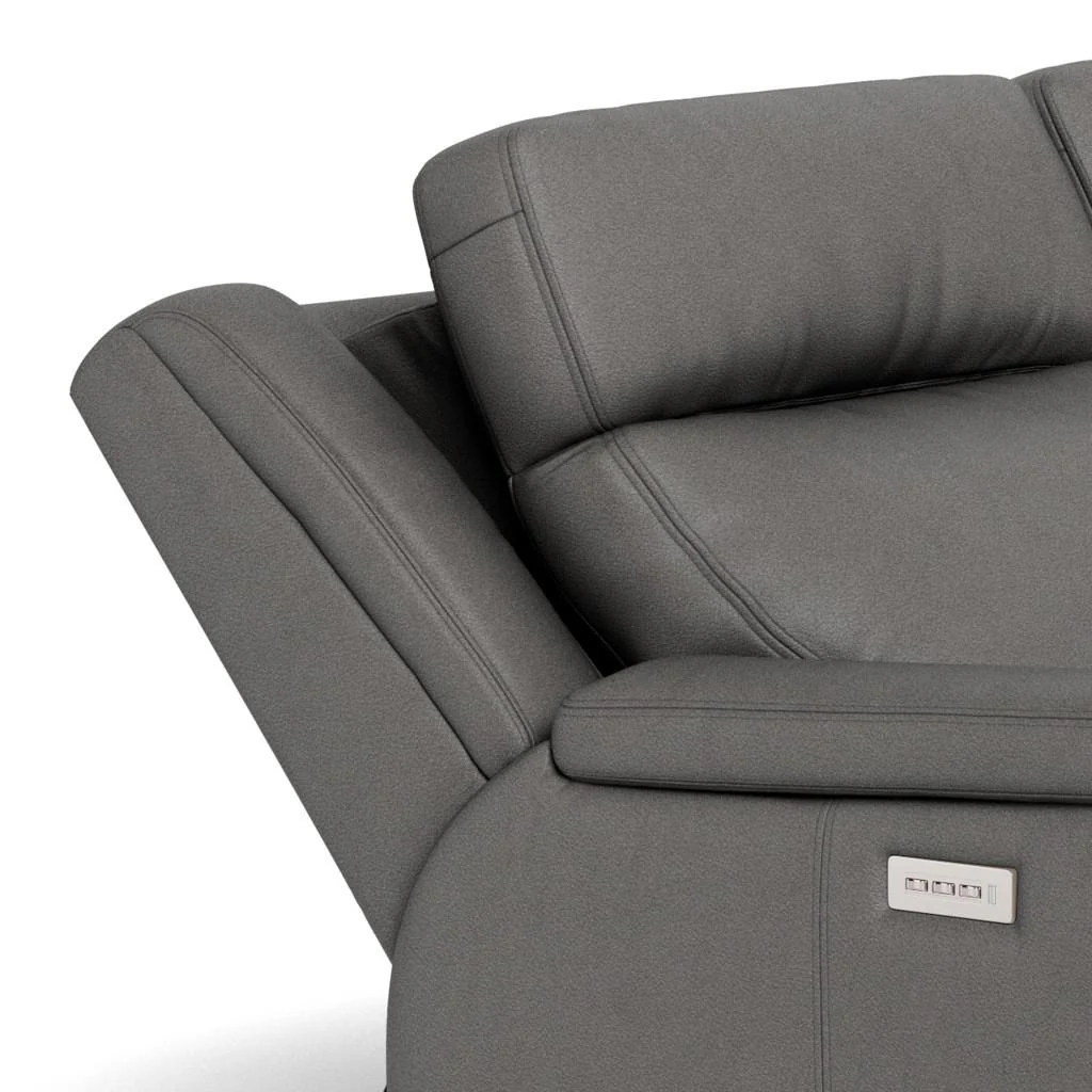 Palliser Asher 41065-L7 Power Reclining Loveseat with Lumbar Support - Bali Rainstorm Match - Image 14