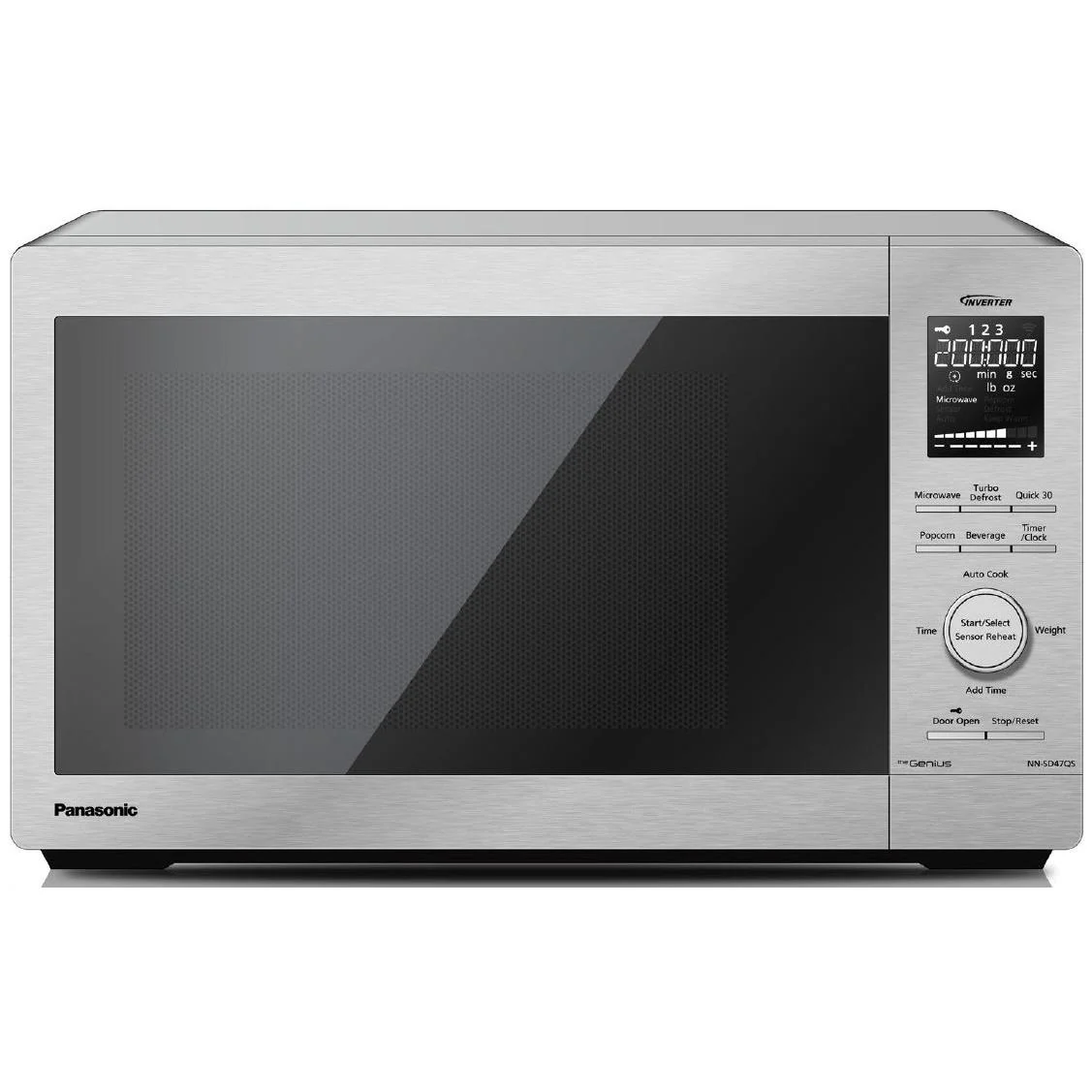 Panasonic 19-inch, 0.9 cu. ft. Countertop Microwave Oven with Inverter Technology NN-SD47QS