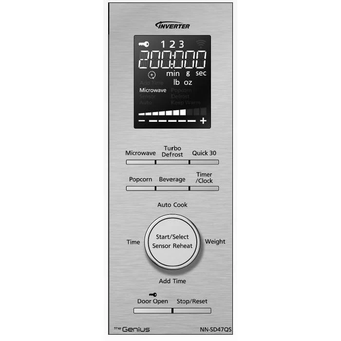 Panasonic 19-inch, 0.9 cu. ft. Countertop Microwave Oven with Inverter Technology NN-SD47QS - Image 2