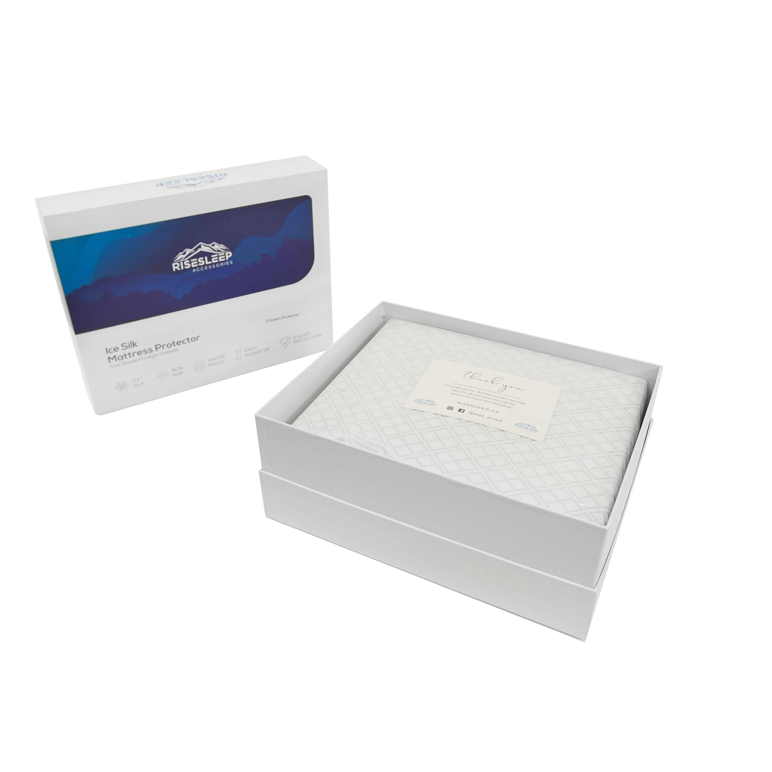 RiseSleep IceSilk Mattress Protector (Queen RV) - Image 3