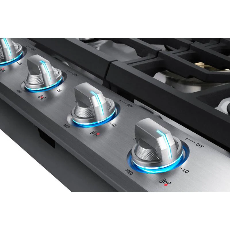 Samsung 30-inch Built-In Gas Cooktop with Wi-Fi Connectivity NA30N7755TS/AA - Image 4