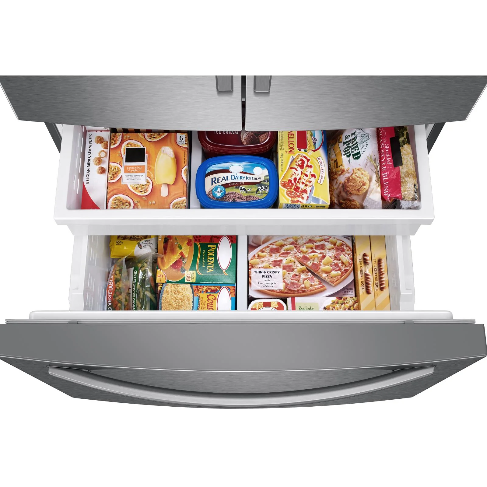 Samsung 36-inch, 27 cu.ft. French 3-Door Refrigerator with Water and Ice dispenser System RF27T5201SR/AA - Image 5