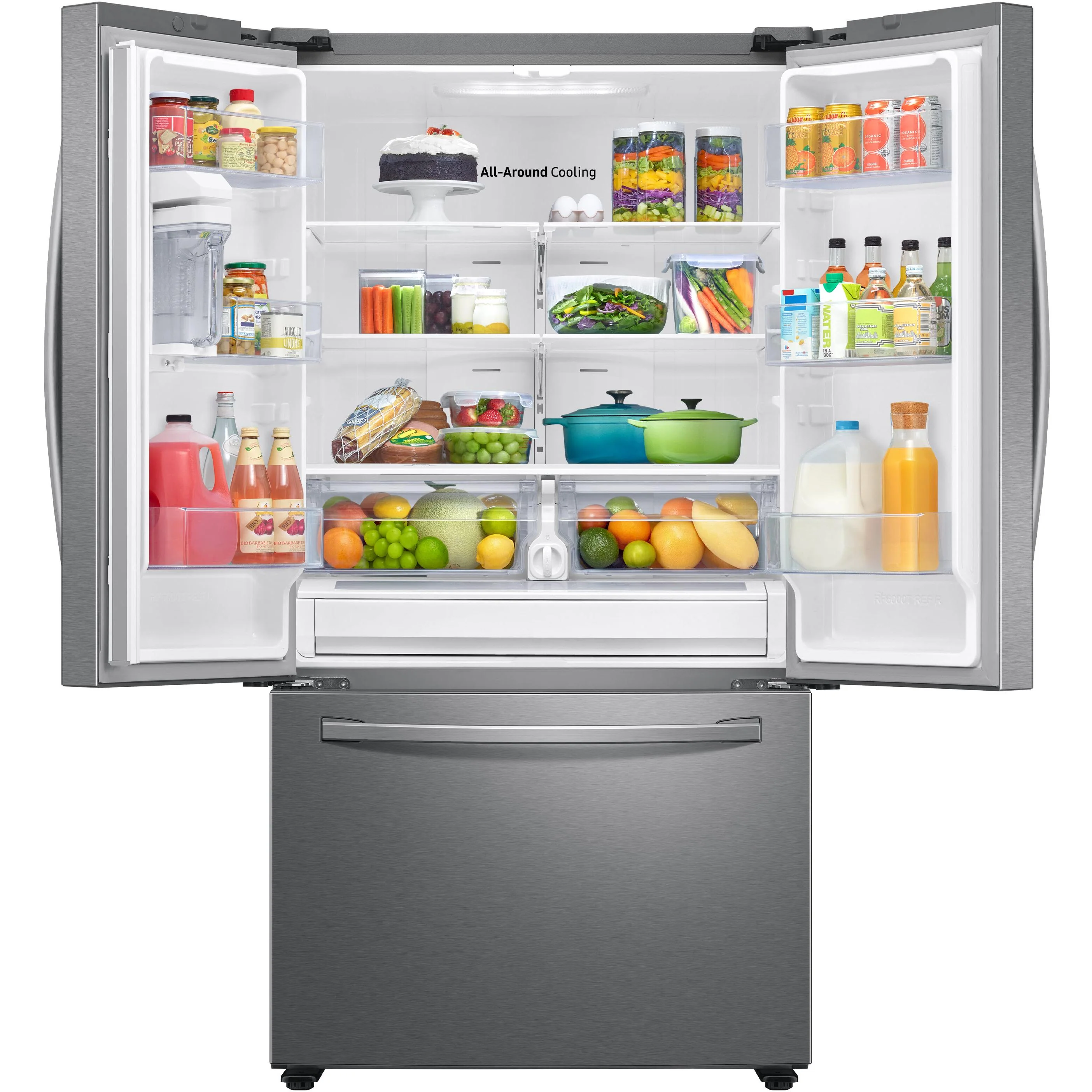 Samsung 36-inch, 28.2 cu.ft. Freestanding French 3-Door Refrigerator with AutoFill Water Pitcher RF28T5021SR/AA - Image 13