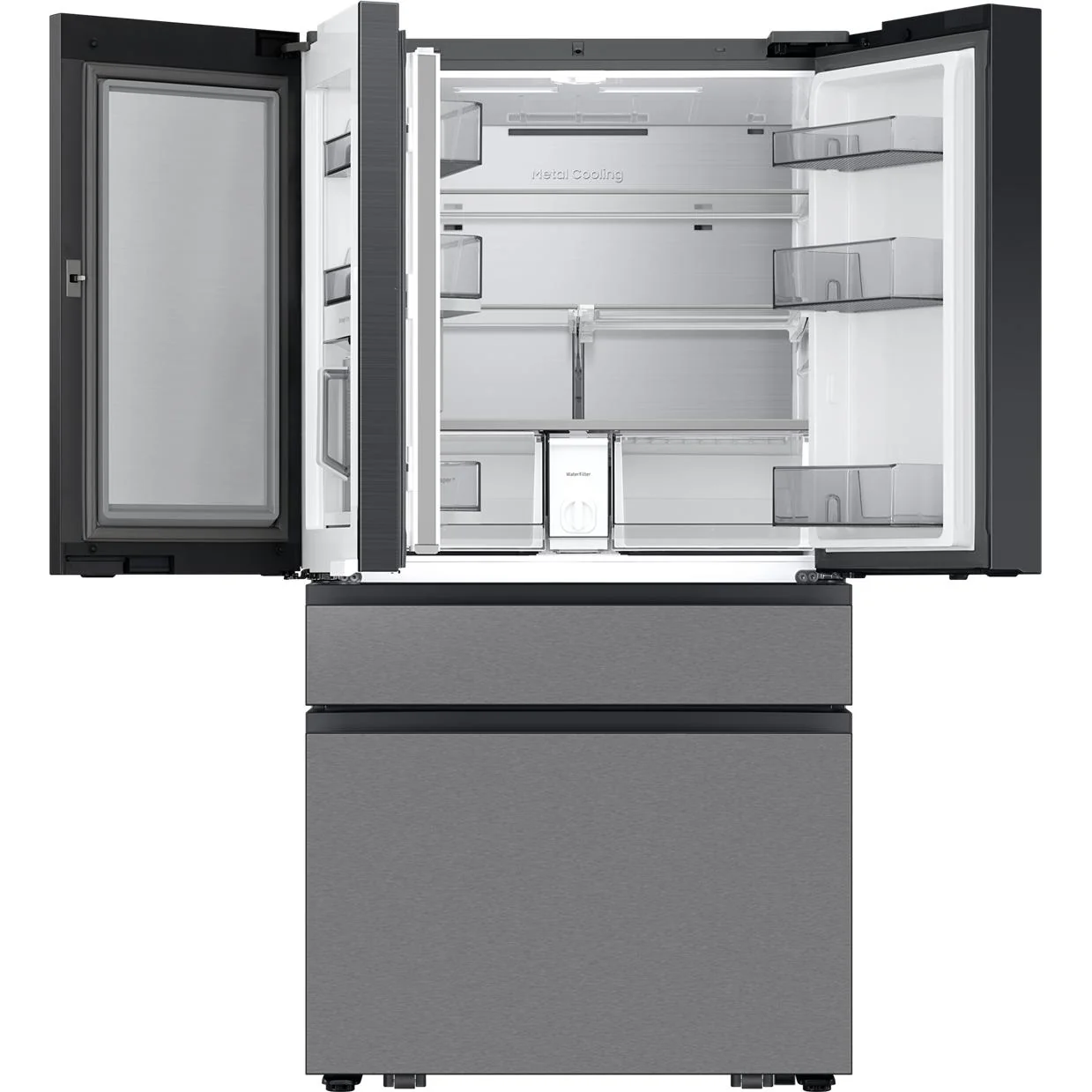 Samsung 36-Inch 29 Cu.Ft. Bespoke AI 4-Door French Door Refrigerator with AI Home Screen RF90F29BECRAA - Image 7