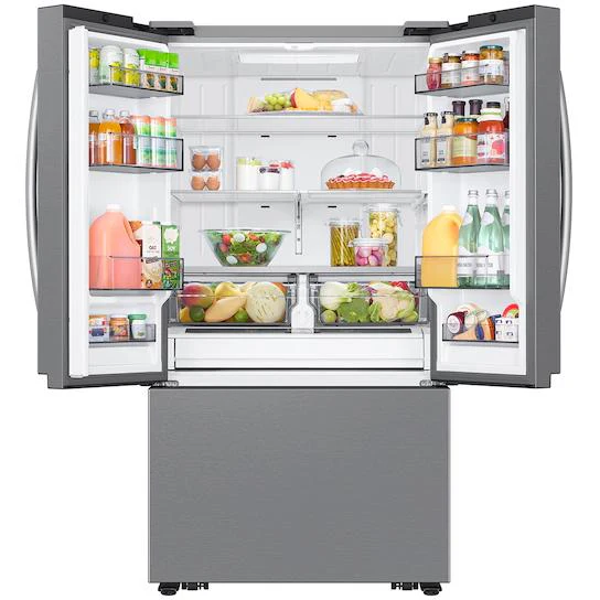 Samsung 36-inch, 32 cu. ft. French 3-Door Refrigerator with Dual Auto Ice Maker RF32CG5100SRAA - Image 3