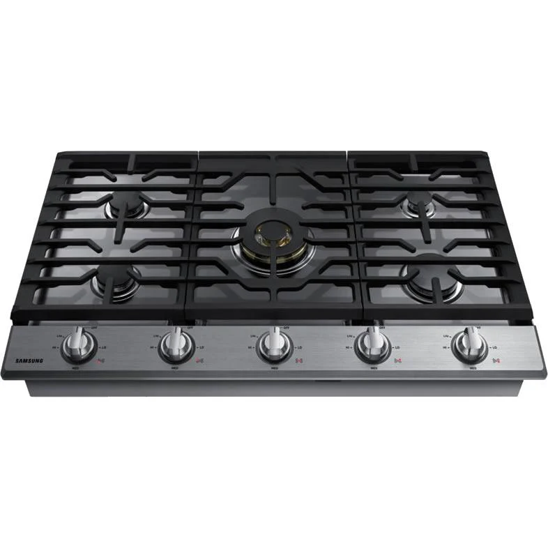 Samsung 36-inch Built-in Gas Cooktop with Wi-Fi and Bluetooth Connected NA36N7755TS/AA - Image 2