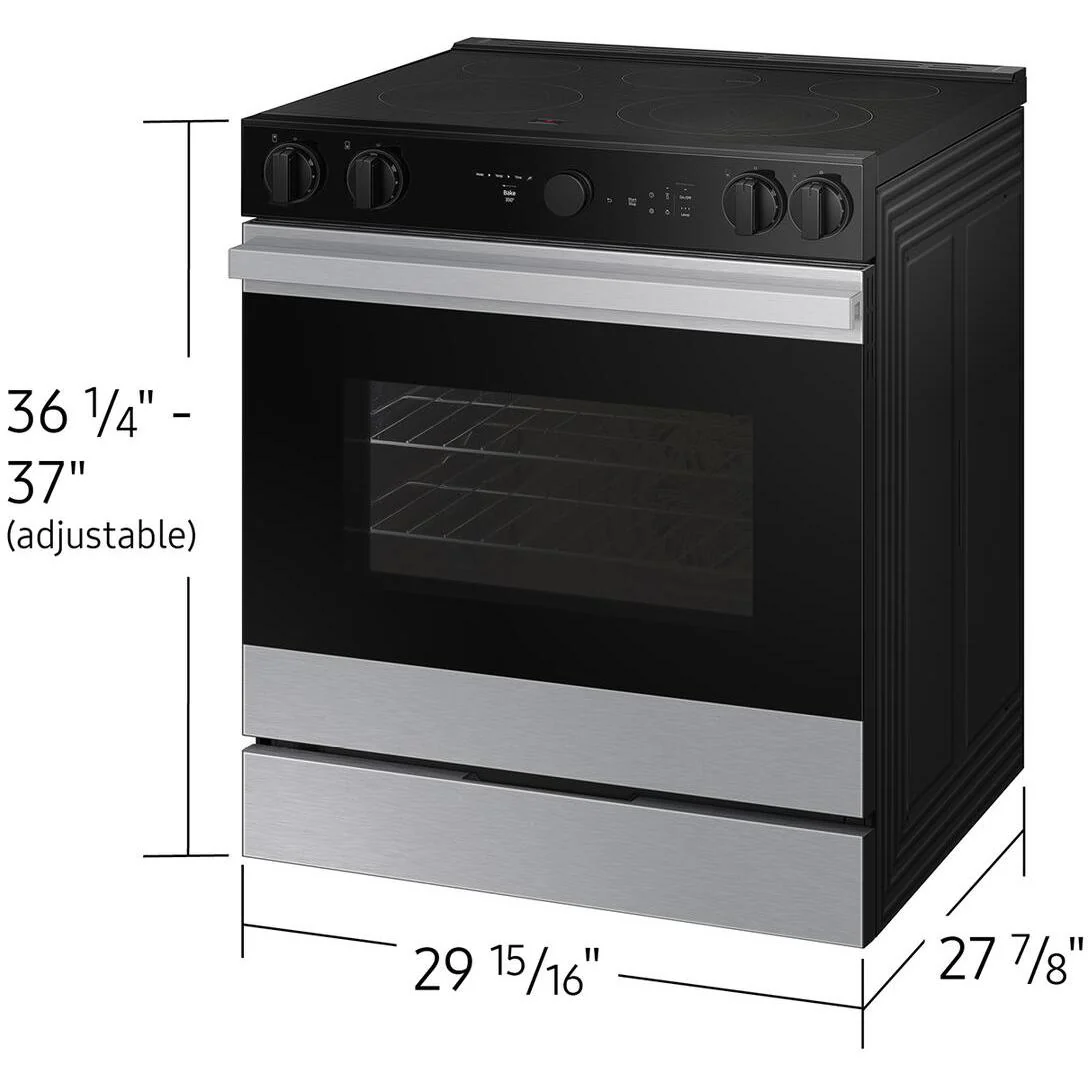 Samsung 6.3 cu. ft. Bespoke Smart Slide-In Electric Range NSE6DG8700SR/AC - Image 11