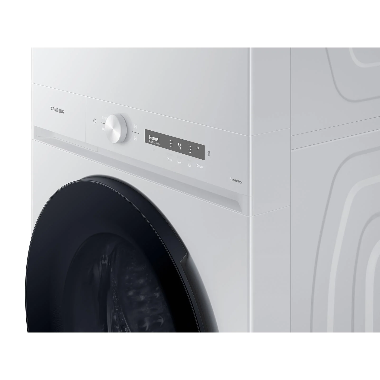 Samsung Bespoke Stacked Washer/Dryer Electric Laundry Center with Wi-Fi WH46DBH100EWAC - Image 9