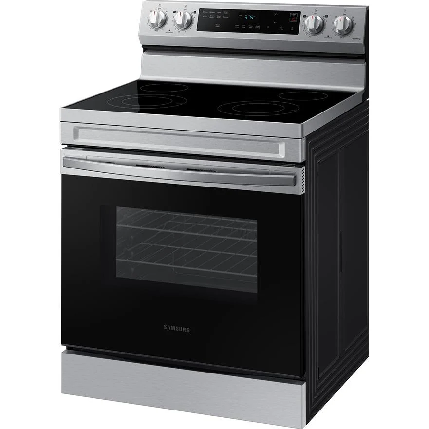 Samsung 6.3 cu. ft. Electric Freestanding Range Fan Convection Oven with Air Fry NE63F6510SR/AC - Image 2