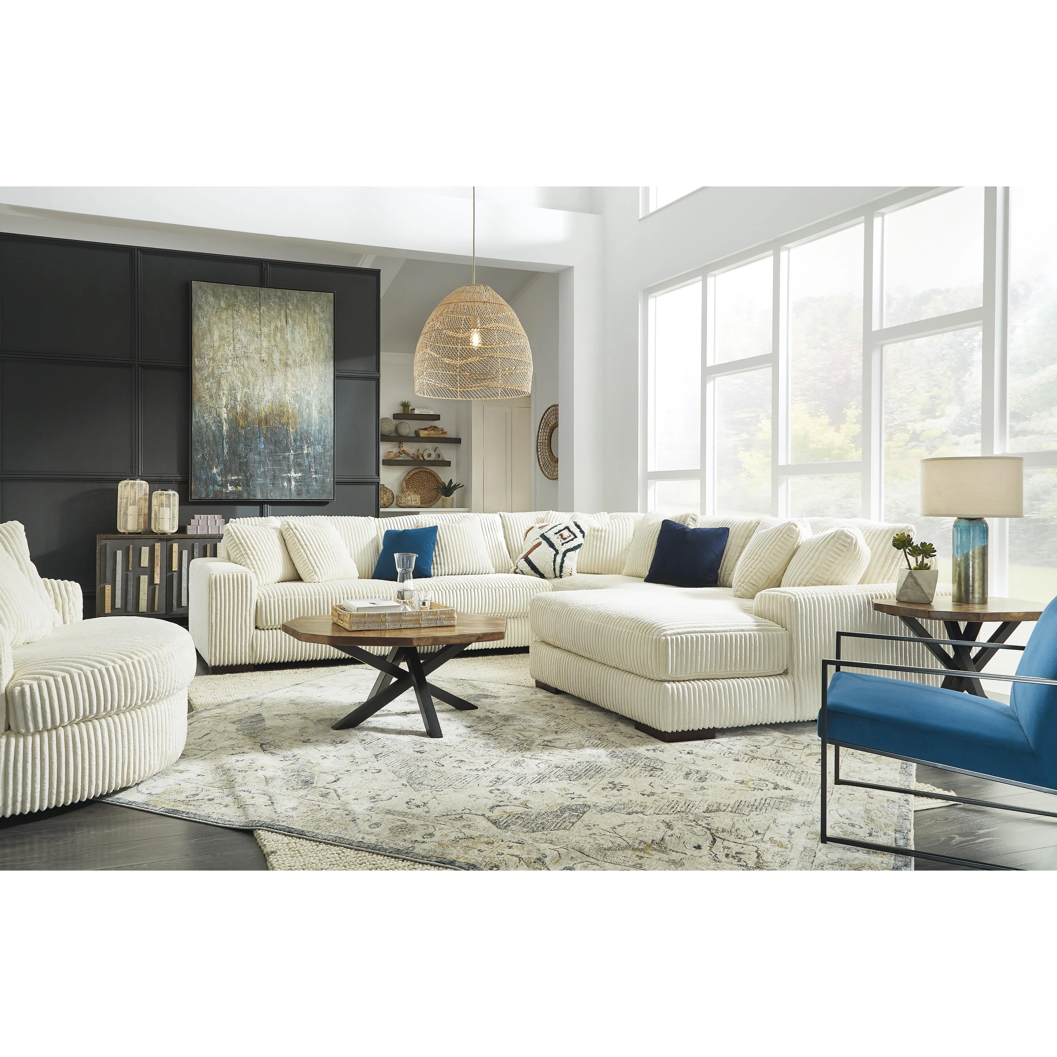 Signature Design by Ashley Lindyn 2110421 Oversized Swivel Accent Chair - Image 11
