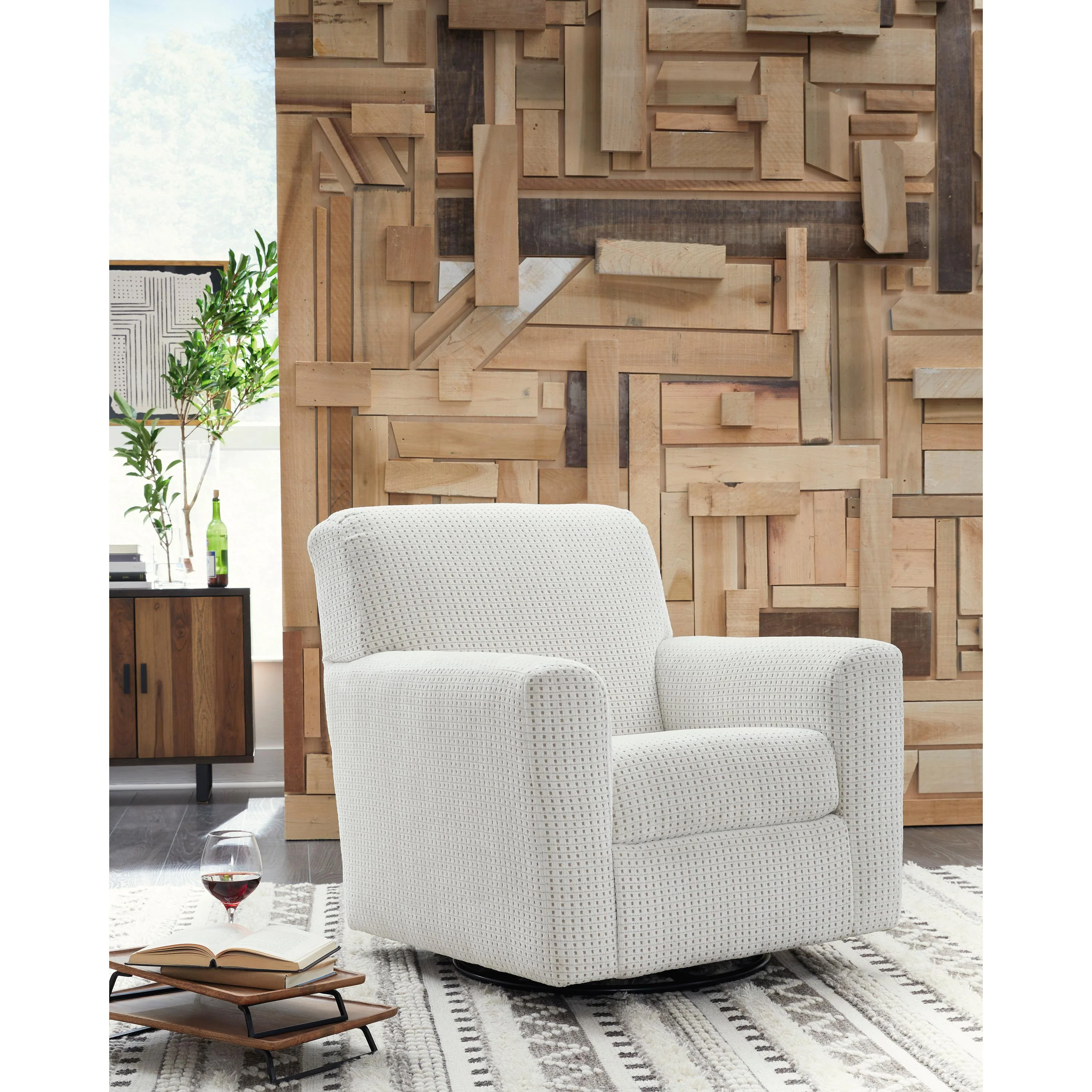 Signature Design by Ashley Herstow A3000365 Swivel Glider Accent Chair - Image 5